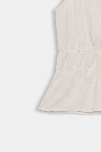Sleeveless Peplum Top - Cougar Clothing