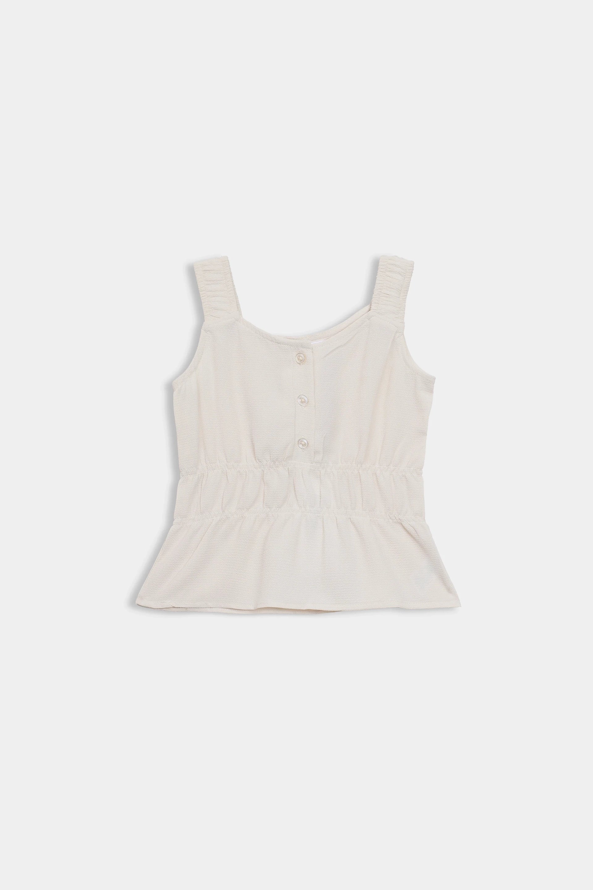 Sleeveless Peplum Top - Cougar Clothing