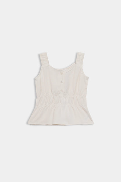 Sleeveless Peplum Top - Cougar Clothing
