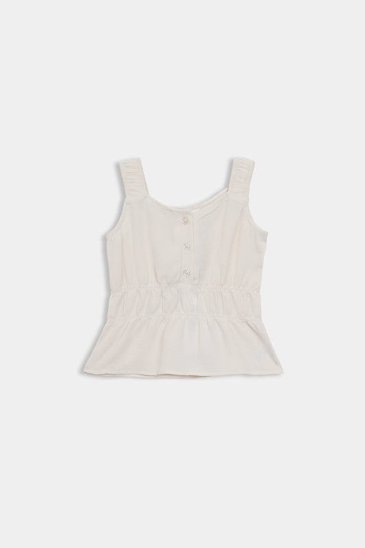 Sleeveless Peplum Top - Cougar Clothing