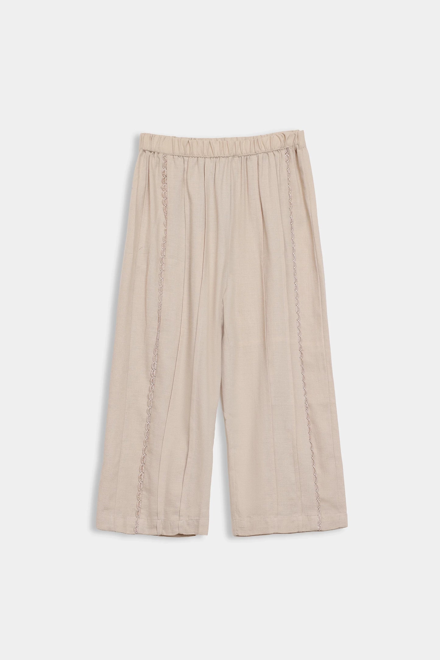 Pleated Trousers With Lace - Cougar Clothing