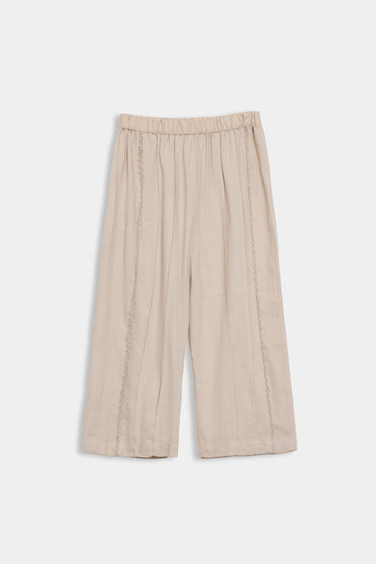 Pleated Trousers With Lace - Cougar Clothing