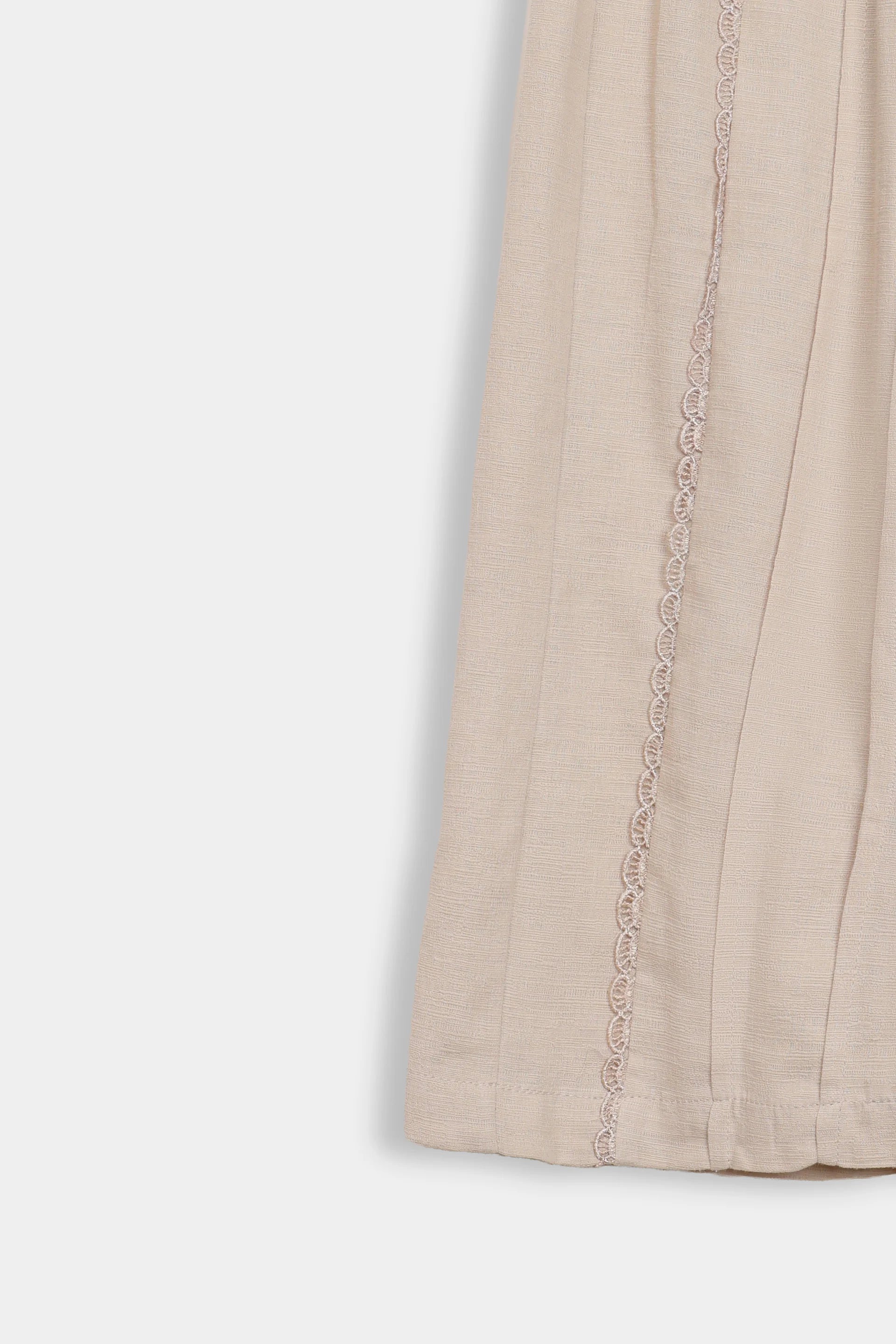 Pleated Trousers With Lace - Cougar Clothing