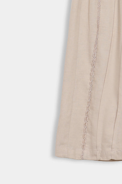 Pleated Trousers With Lace - Cougar Clothing