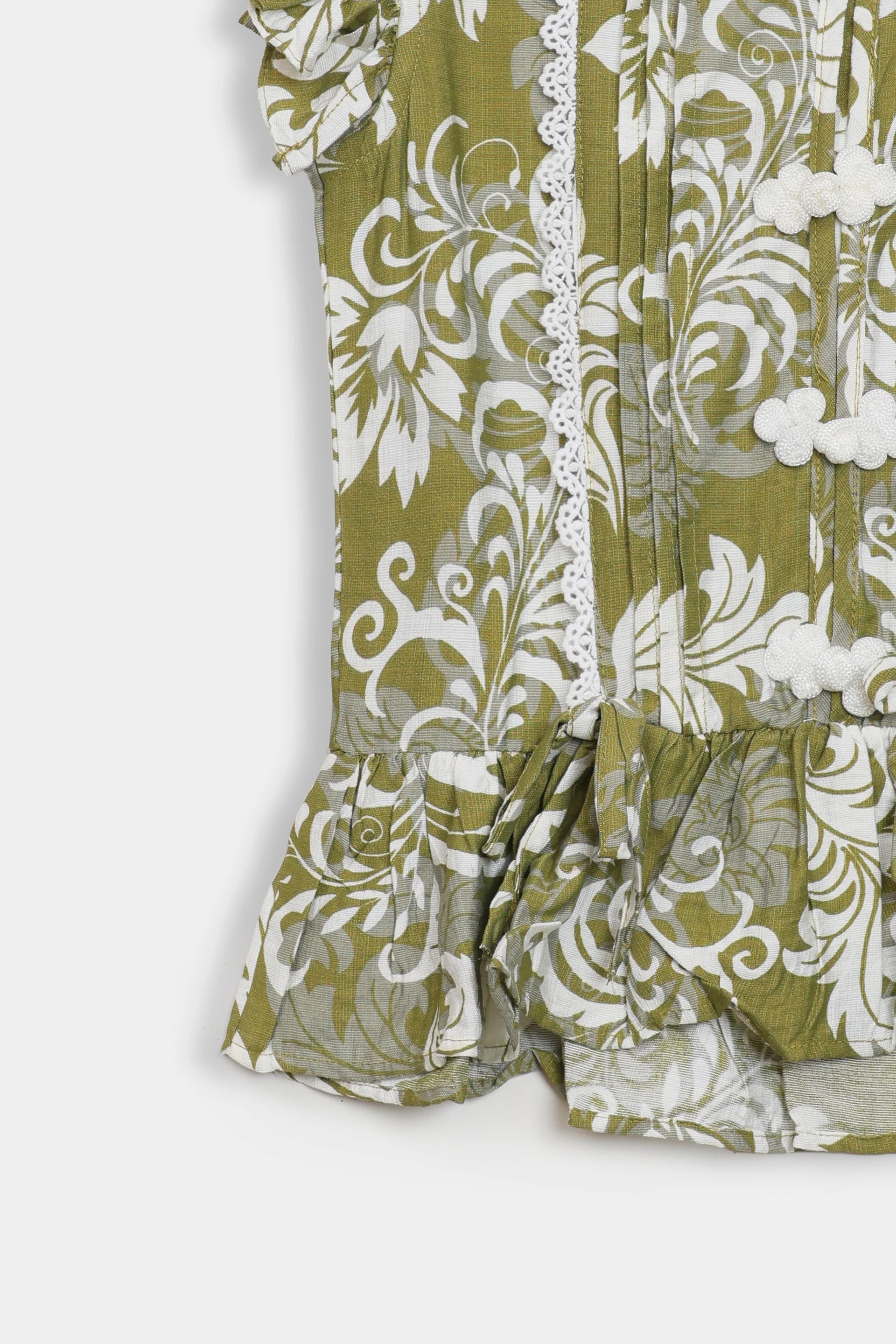 Printed Pleated Top - Cougar Clothing