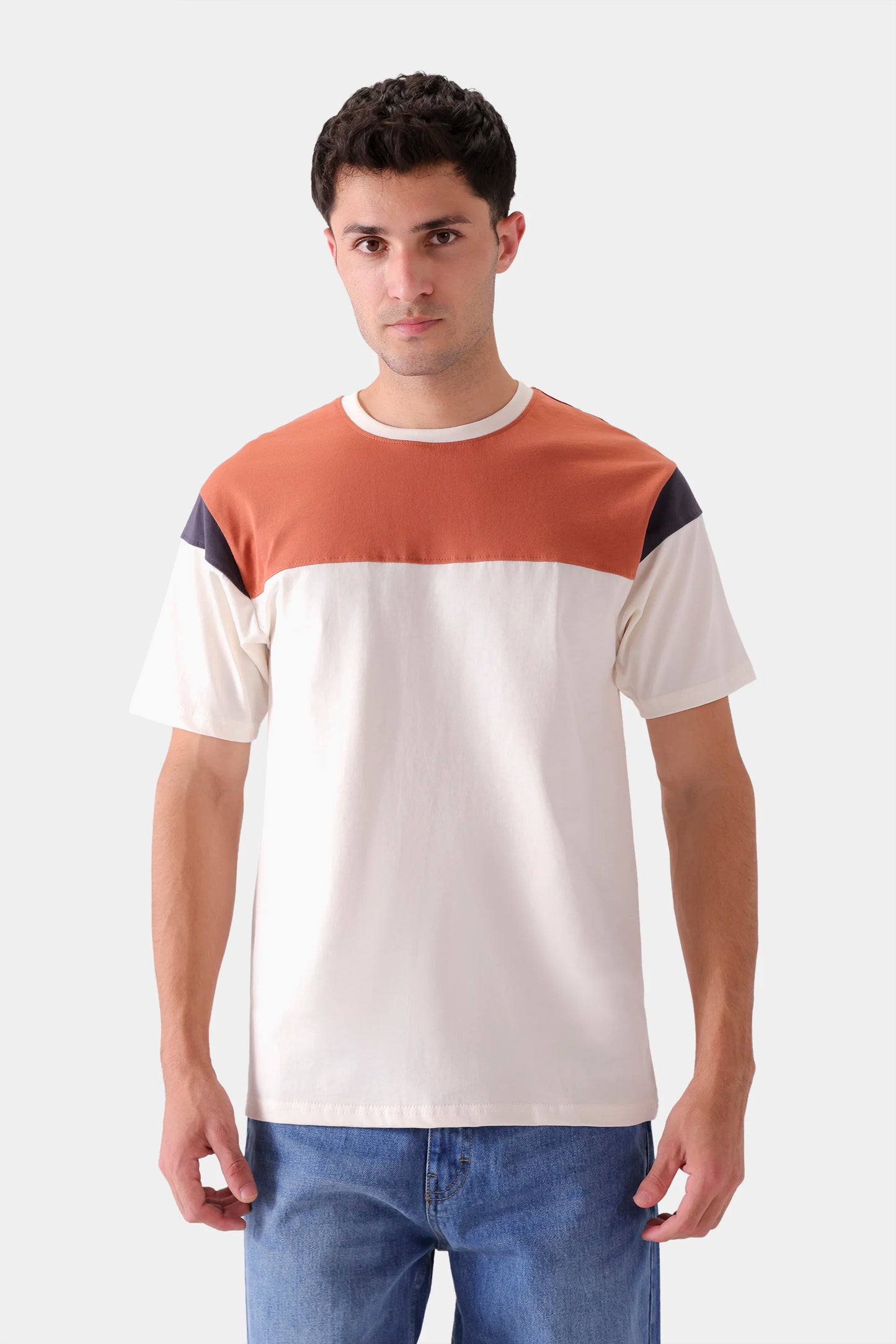 Contrast Panel T-Shirt - Cougar Clothing