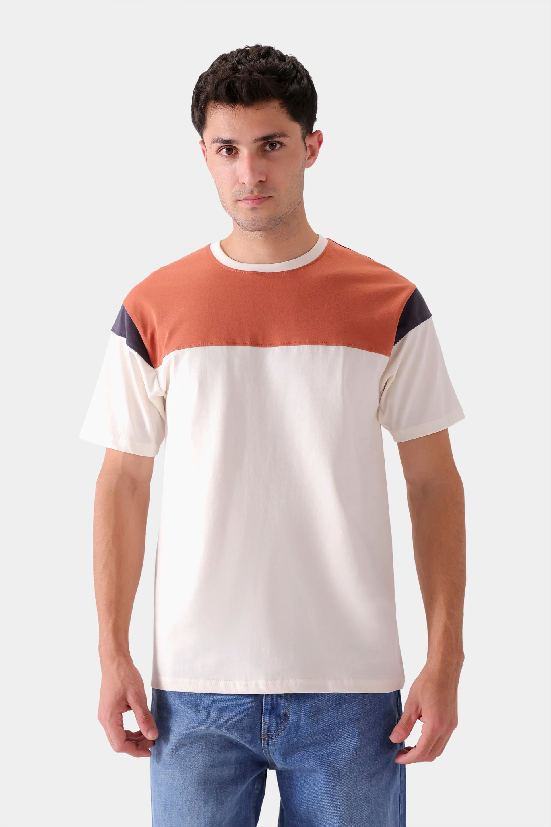 Contrast Panel T-Shirt - Cougar Clothing