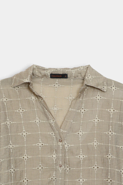Shirt With Balloon Sleeves - Cougar Clothing