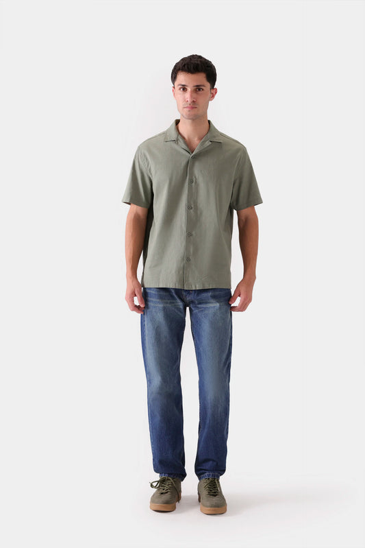 Resort Collar Cotton Shirt - Cougar Clothing