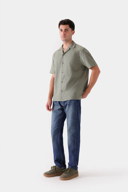 Resort Collar Cotton Shirt - Cougar Clothing