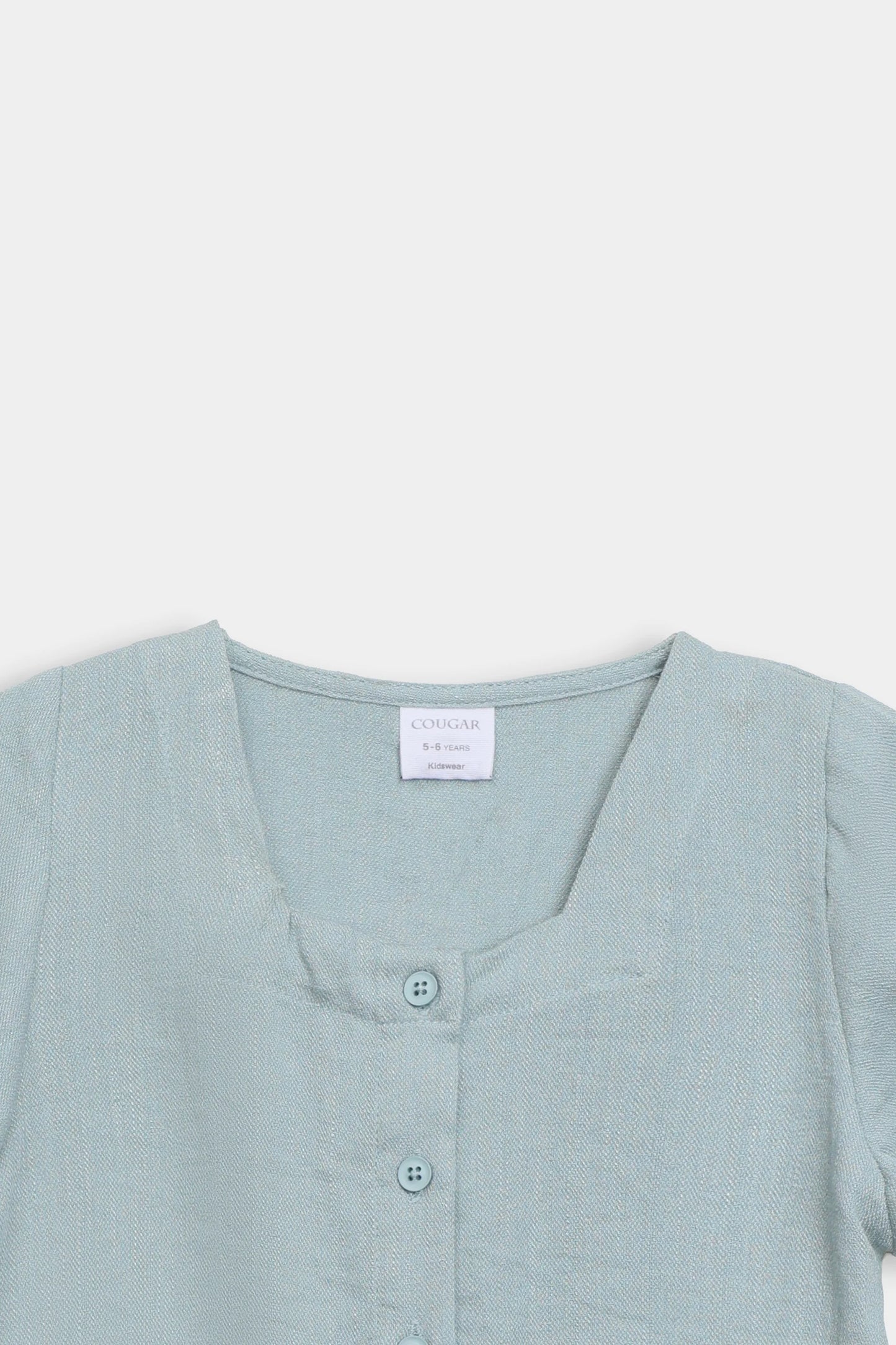 Embroidered Puff Sleeved Top - Cougar Clothing