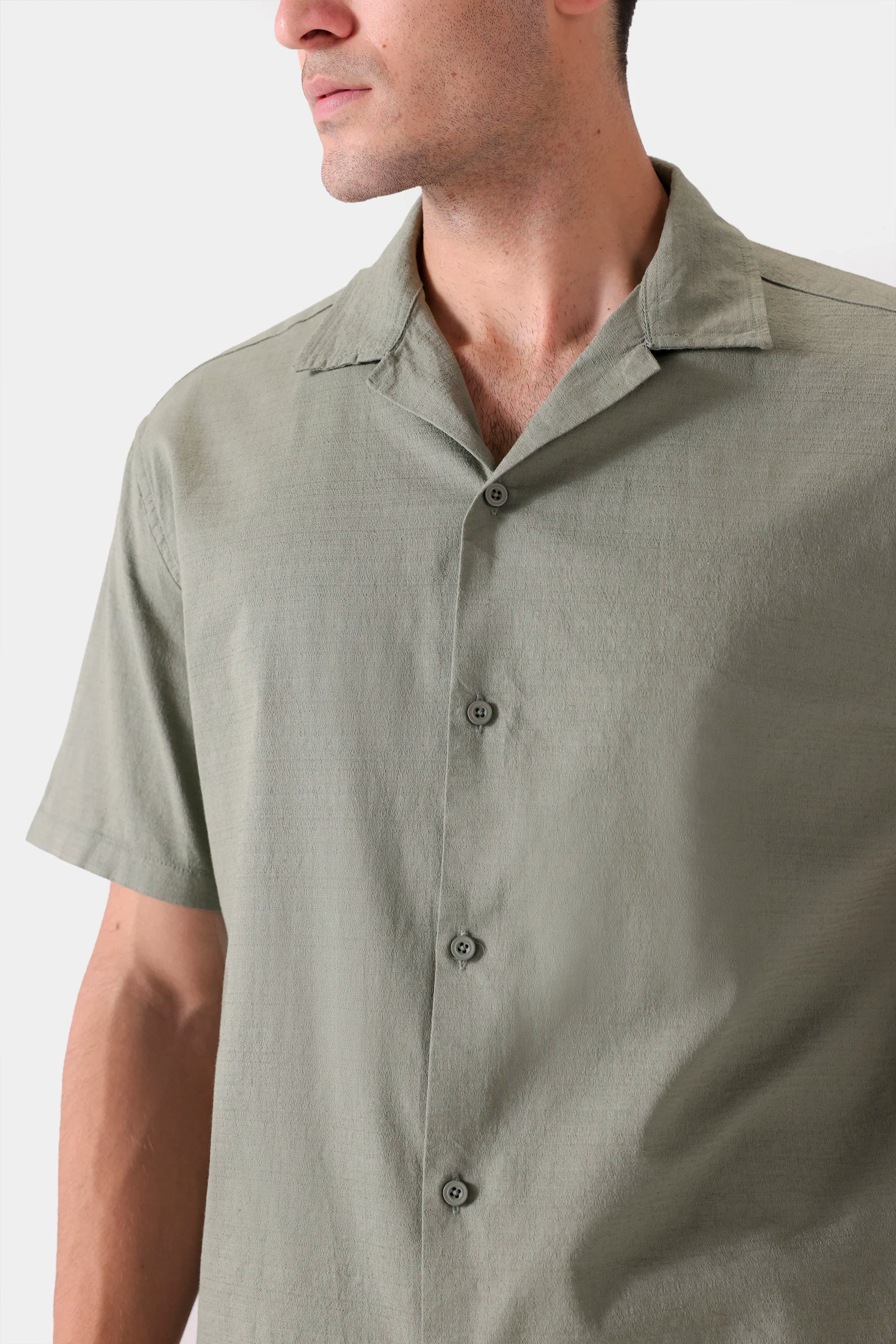 Resort Collar Cotton Shirt - Cougar Clothing