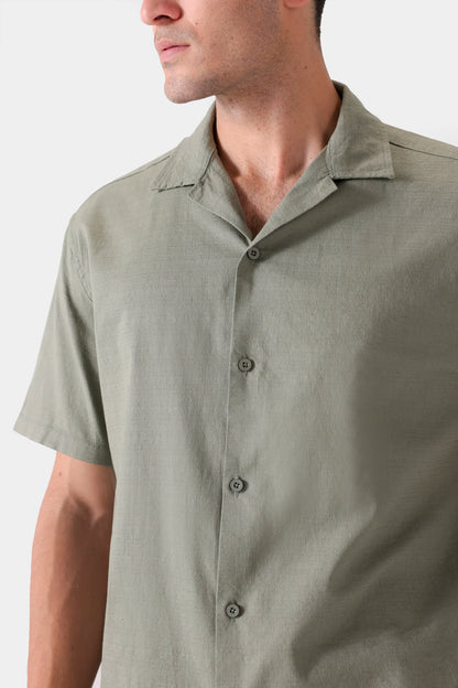 Resort Collar Cotton Shirt - Cougar Clothing