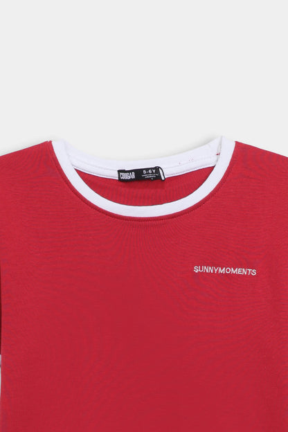 Contrast Trimmed T-Shirt - Cougar Clothing