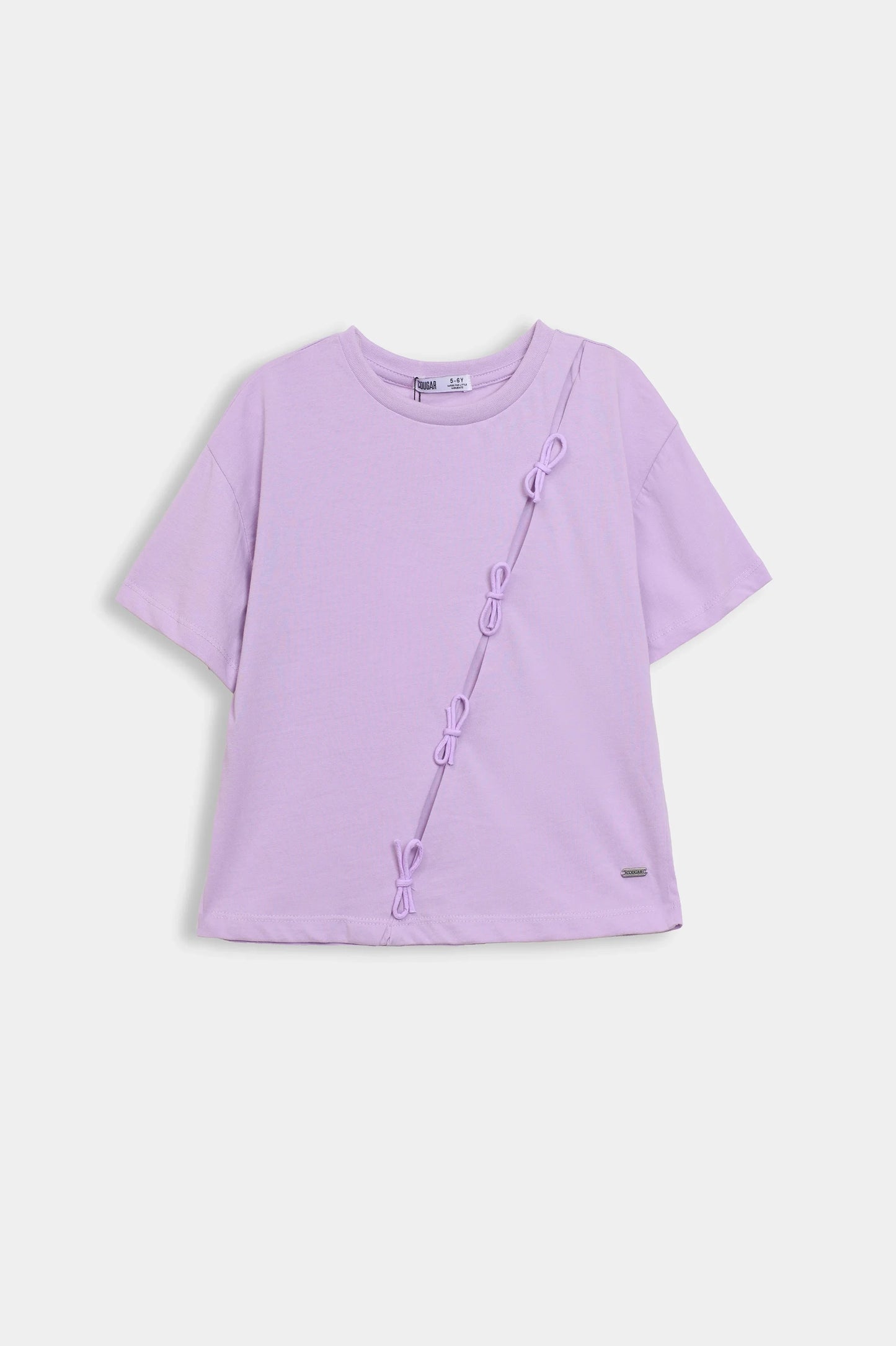 Oversized Bow-Detailed T-Shirt - Cougar Clothing
