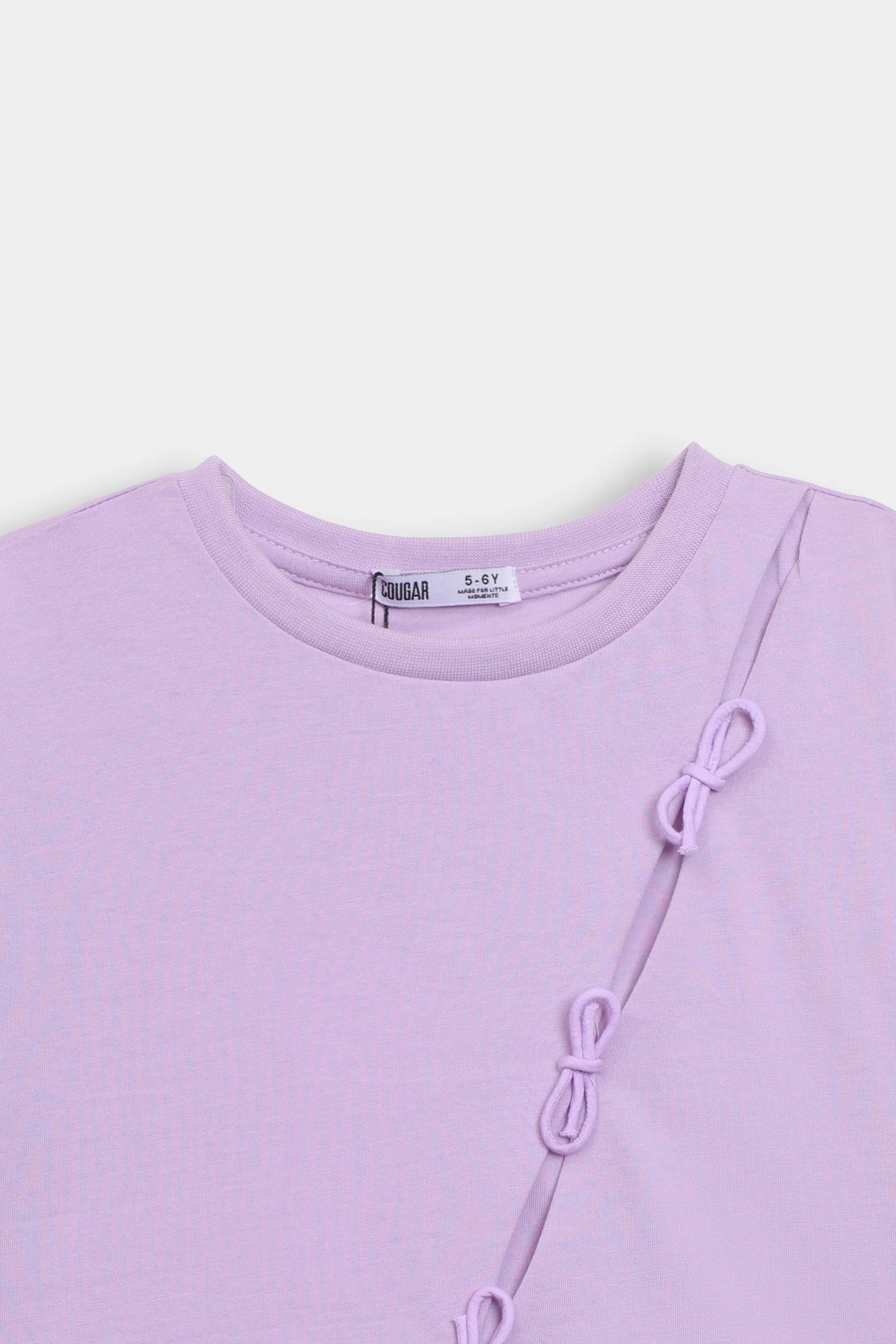 Oversized Bow-Detailed T-Shirt - Cougar Clothing
