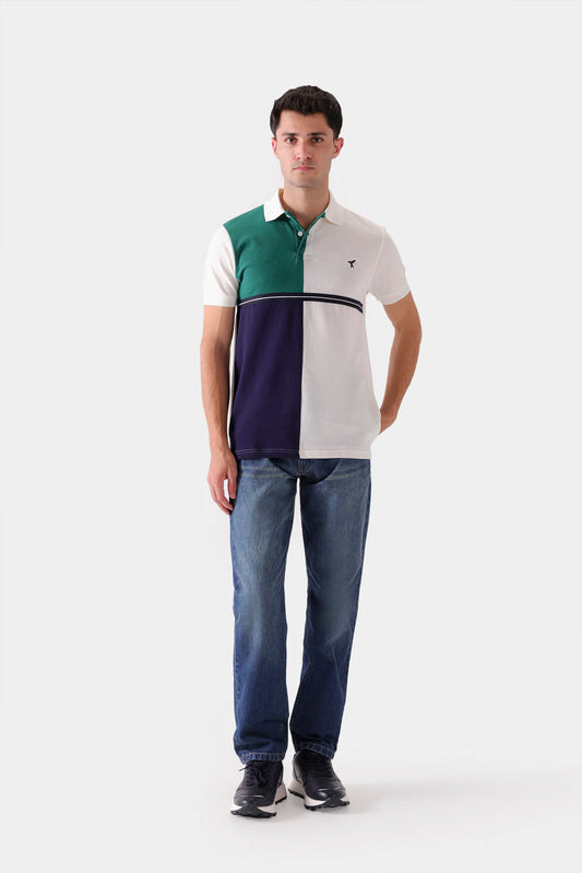 Color Block Polo - Cougar Clothing