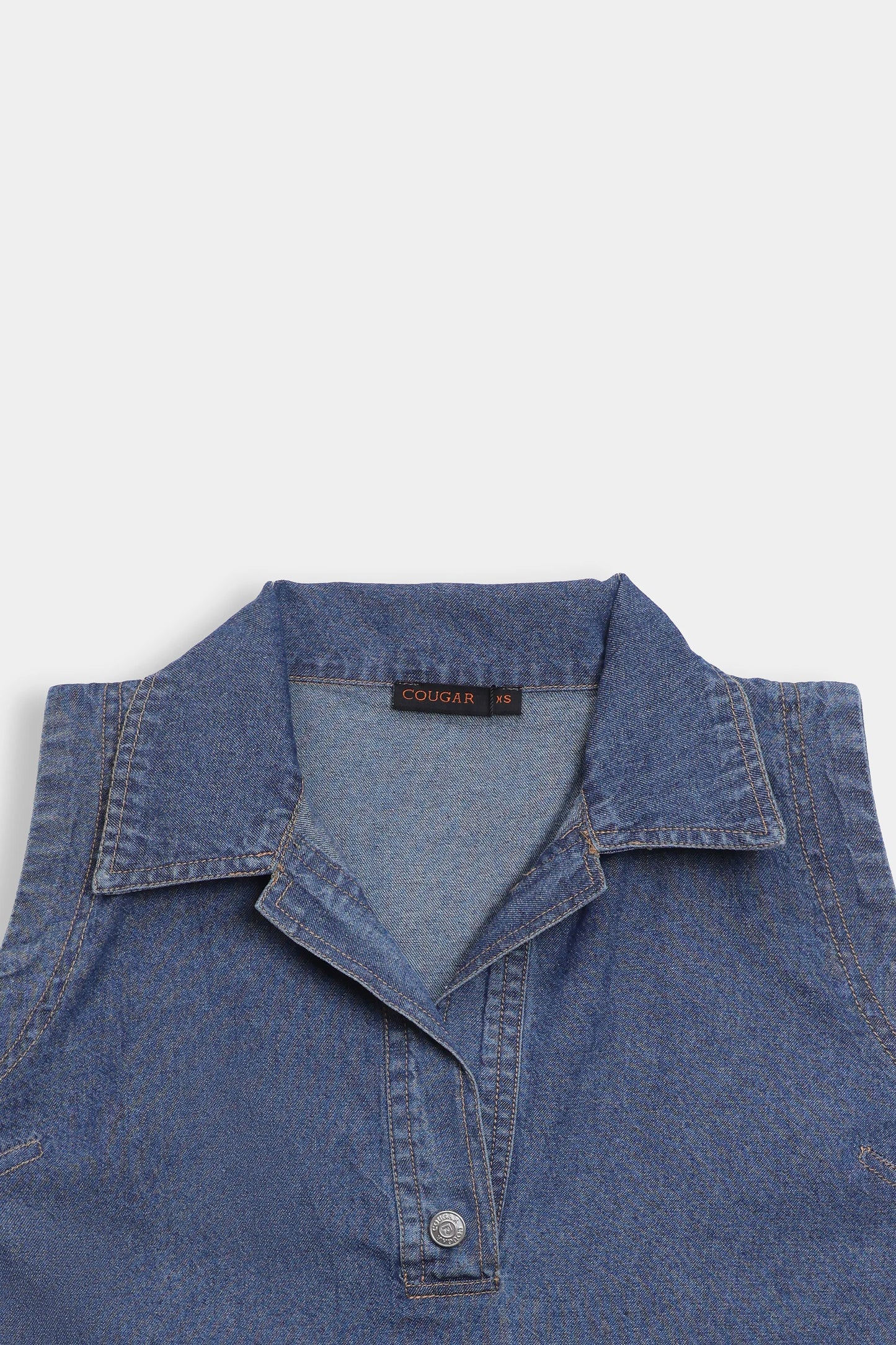 Sleeveless Denim Top - Cougar Clothing
