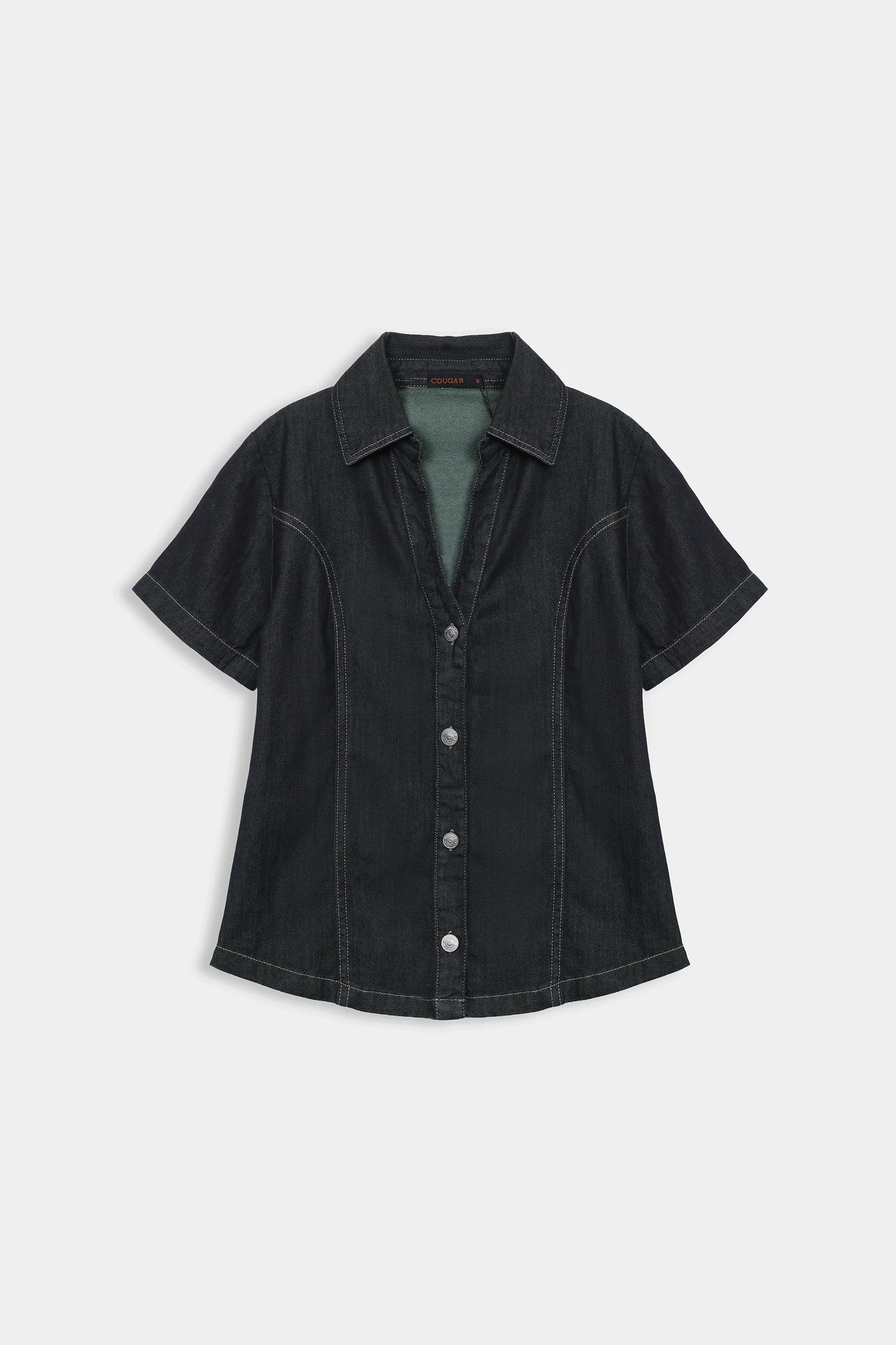 Paneled Denim Shirt - Cougar Clothing