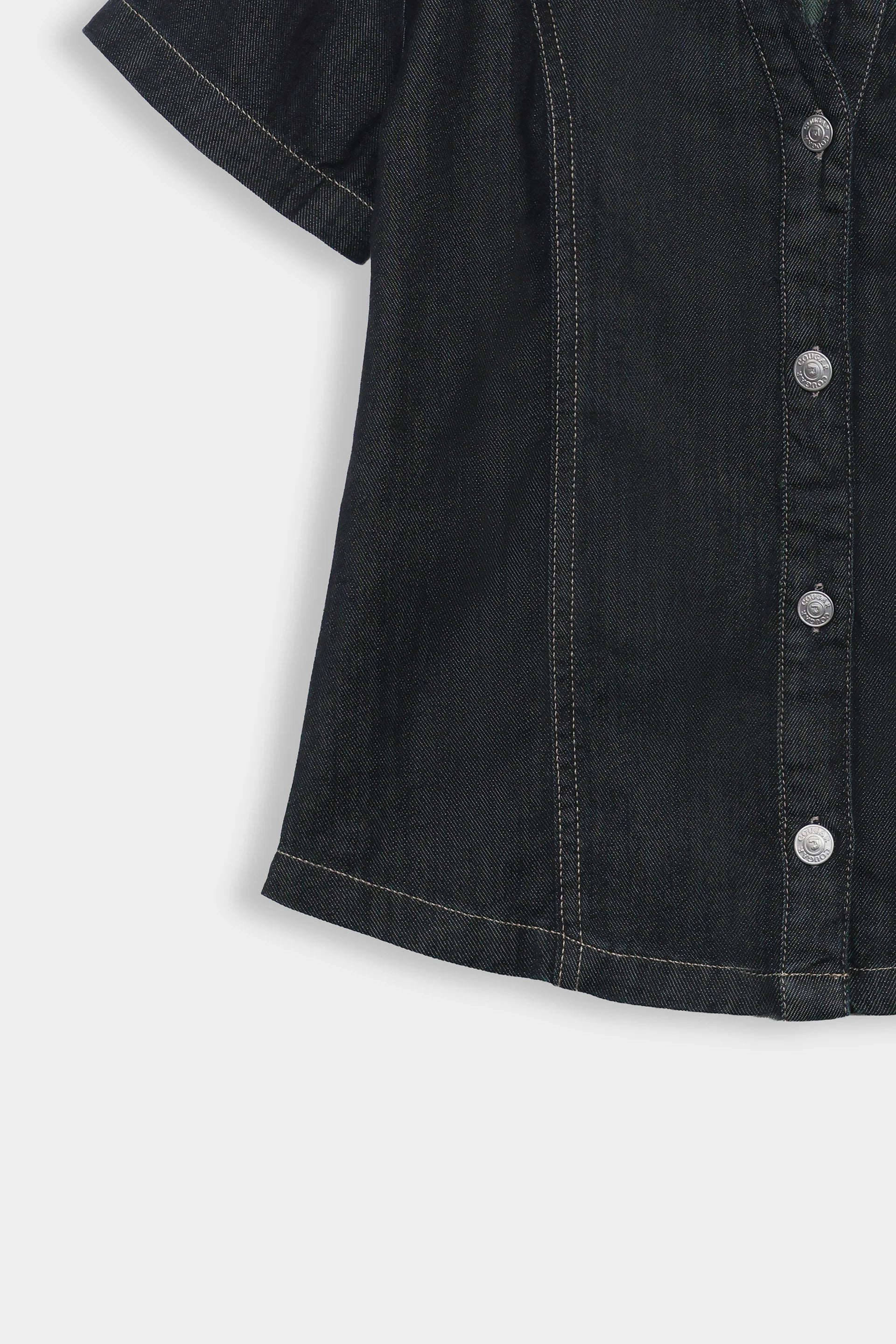 Paneled Denim Shirt - Cougar Clothing