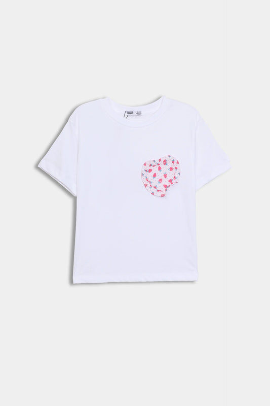 Jersey T-Shirt With Strawberry Patch - Cougar Clothing
