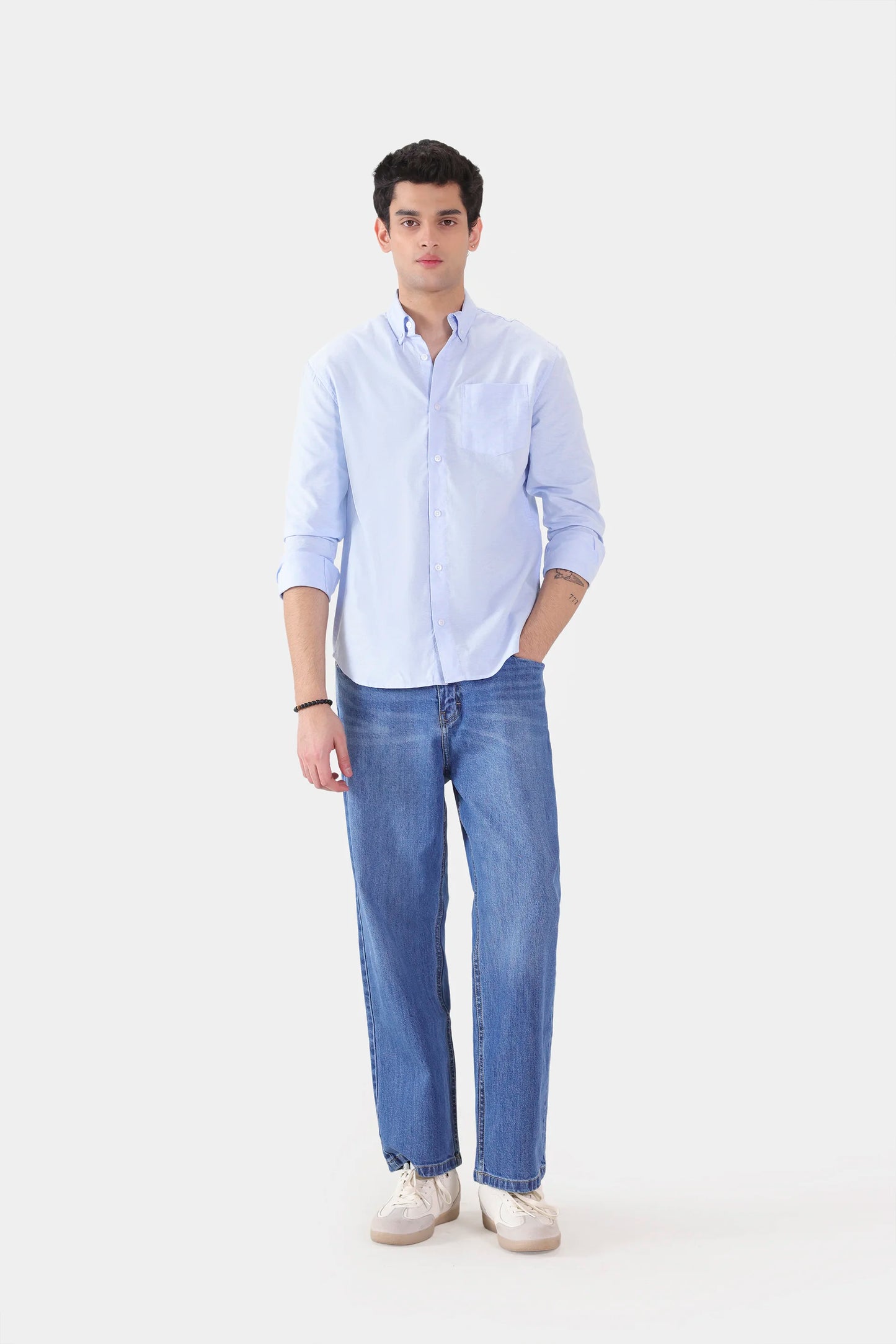 Chambray Button-Down Shirt - Cougar Clothing