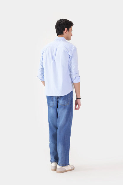 Chambray Button-Down Shirt - Cougar Clothing