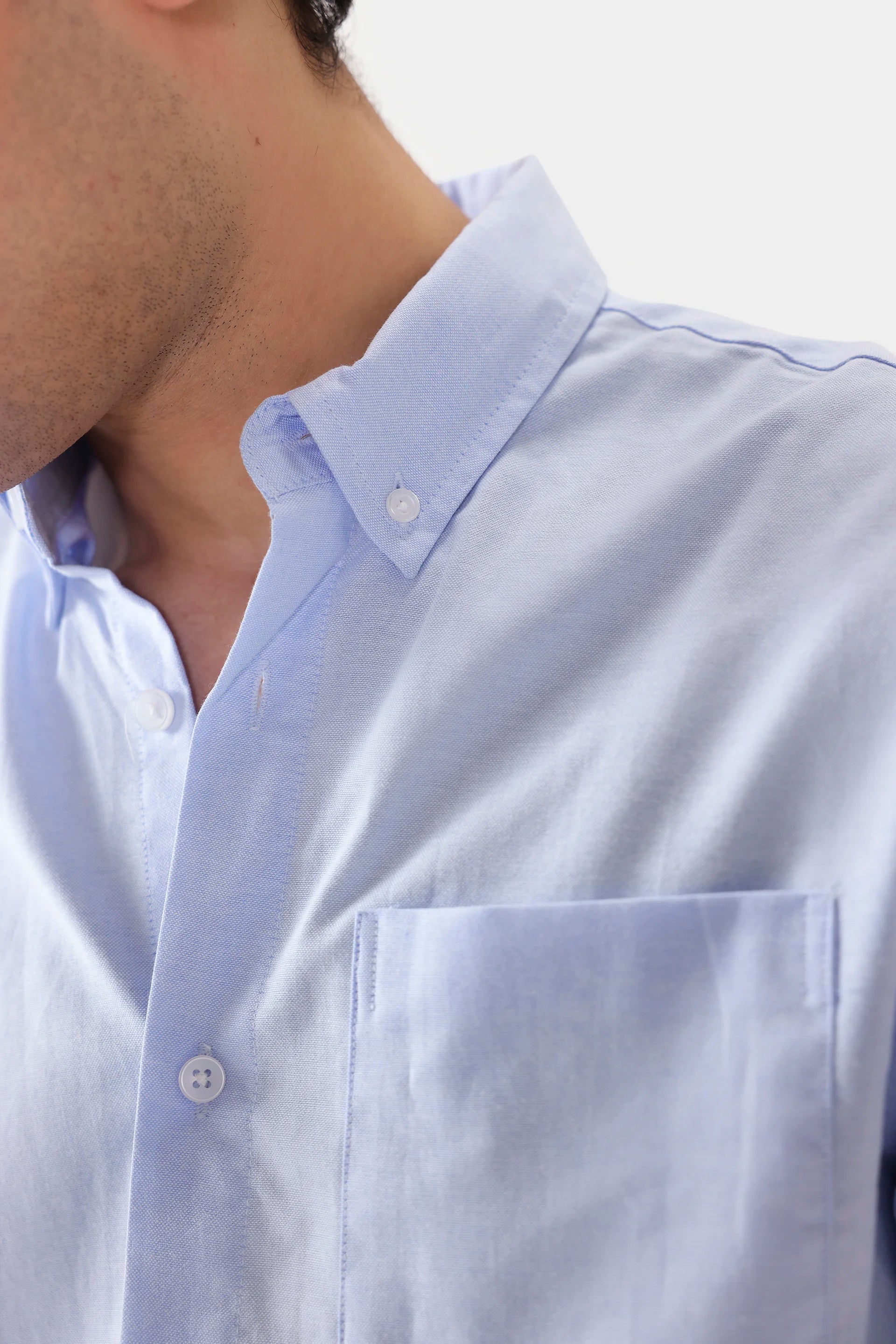 Chambray Button-Down Shirt - Cougar Clothing