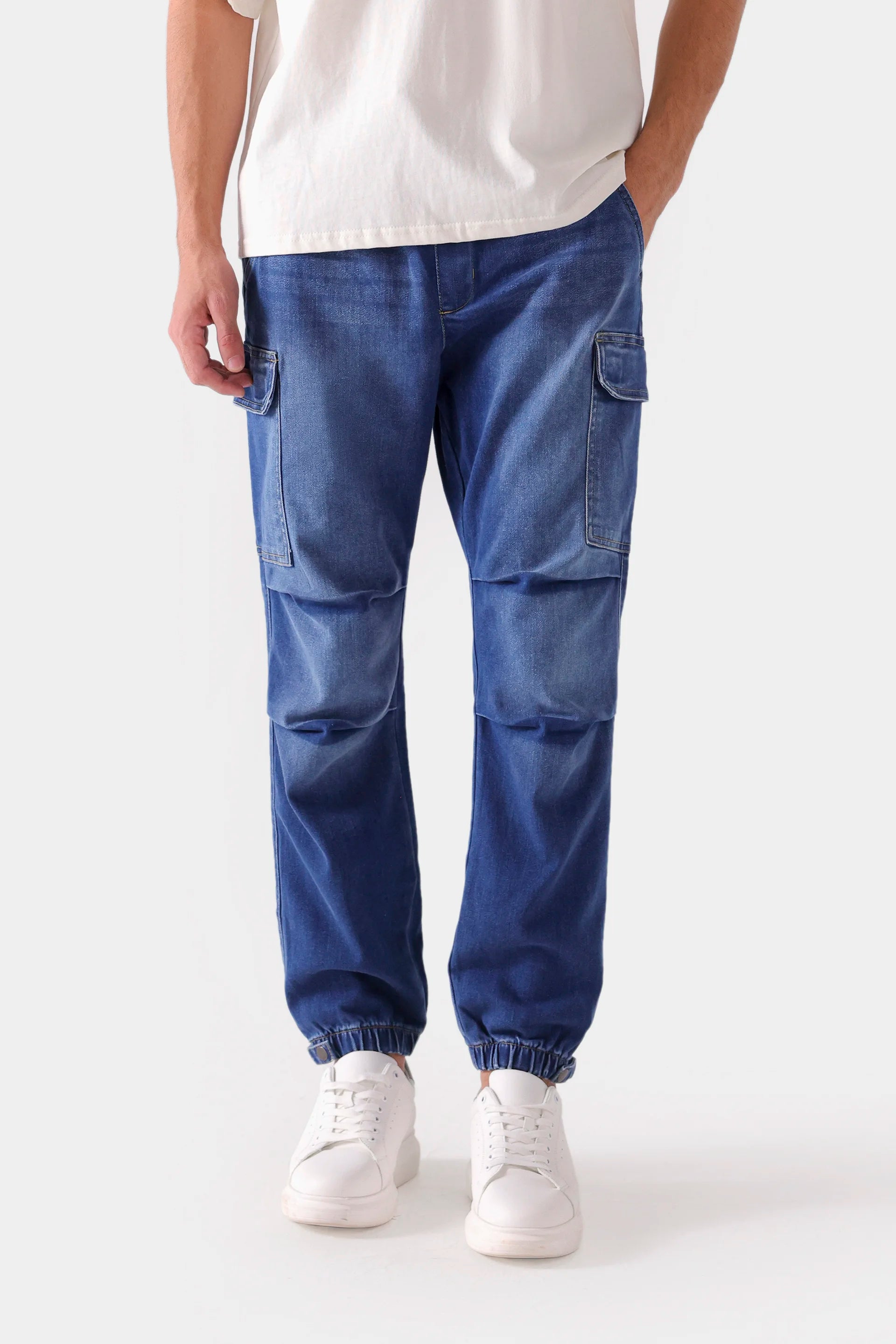 Cargo Denim Trousers - Cougar Clothing