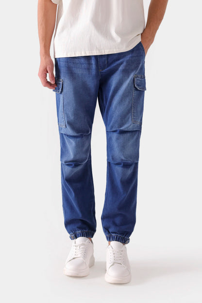 Cargo Denim Trousers - Cougar Clothing