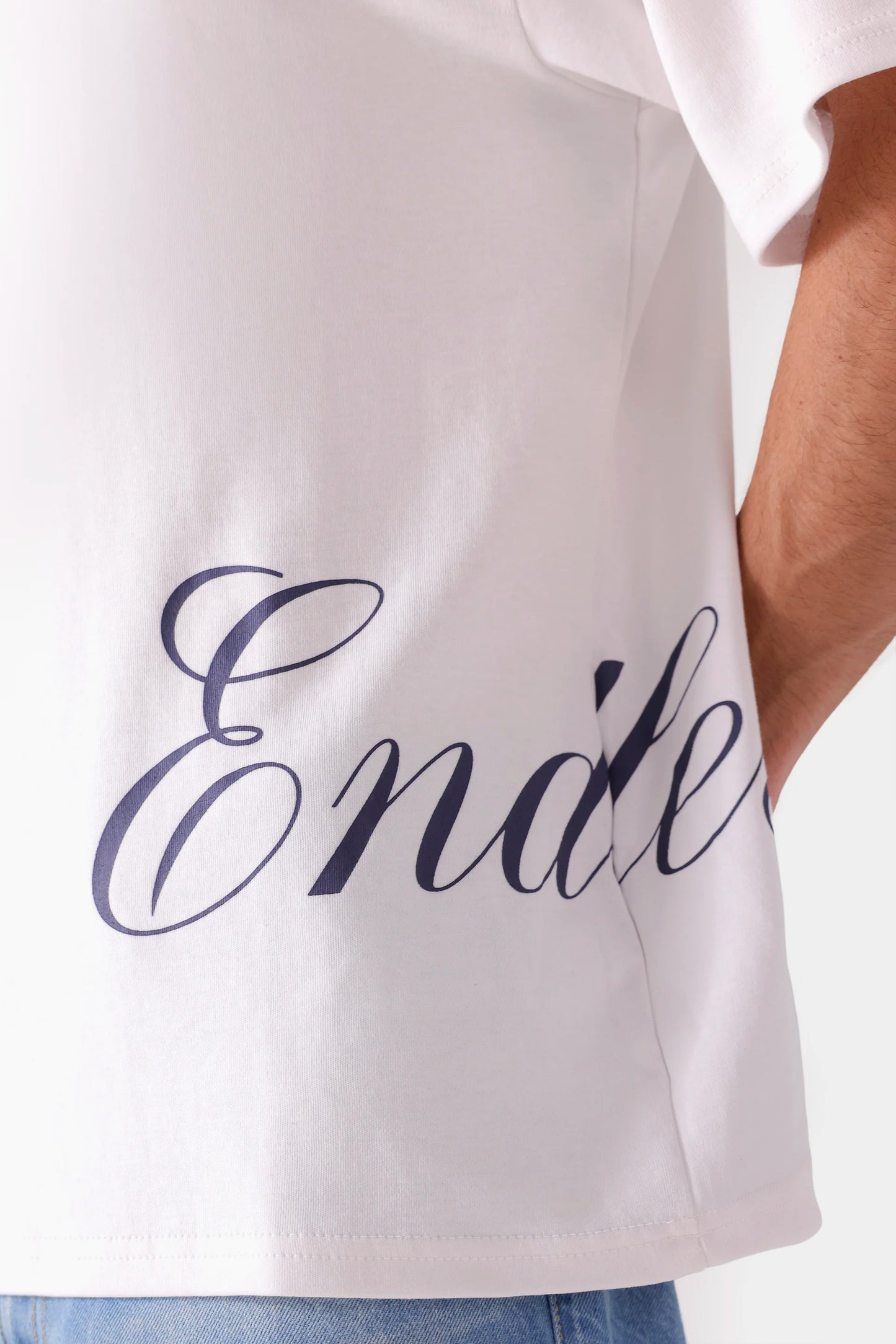 Text Print Relaxed T-Shirt - Cougar Clothing