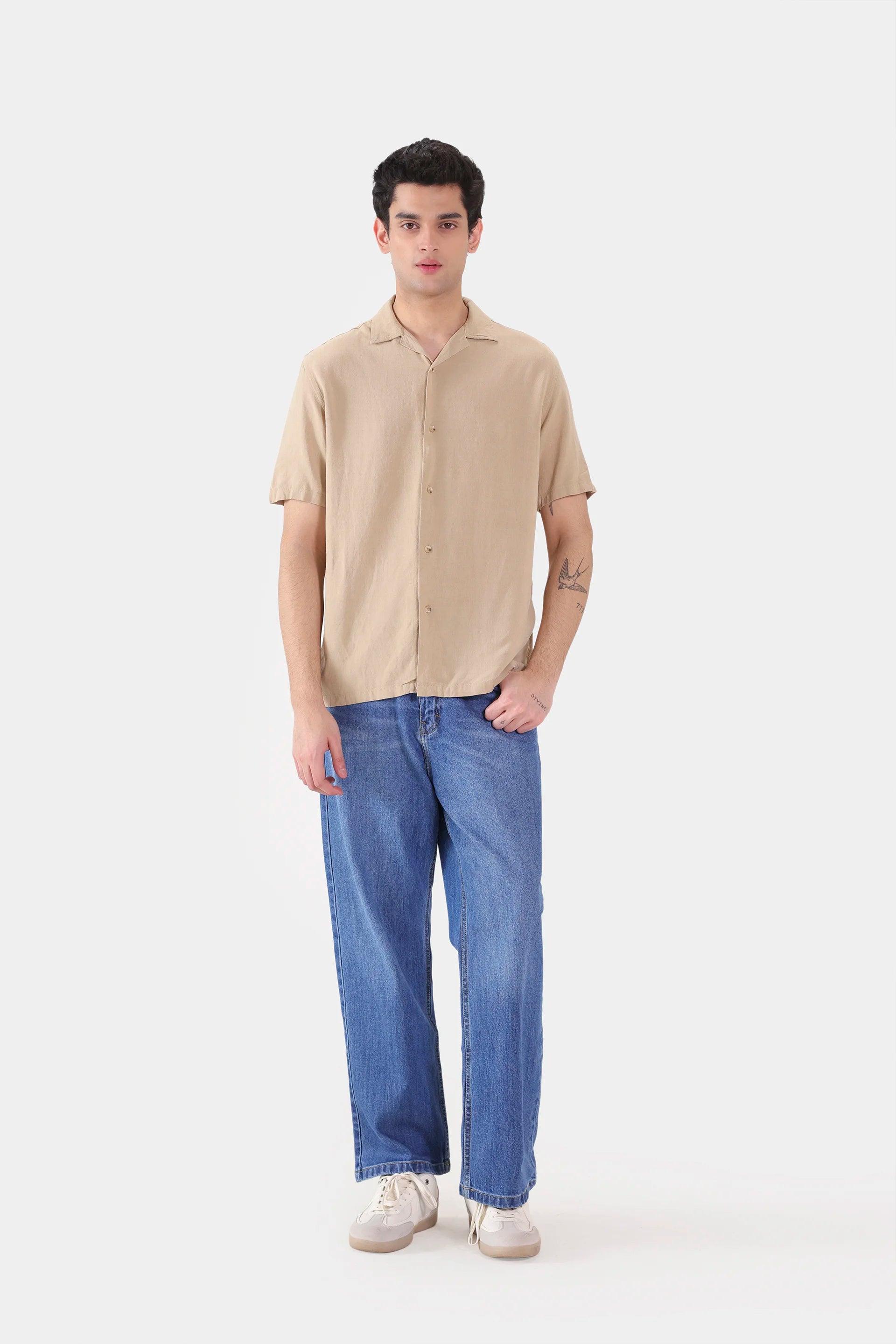 Linen Blend Shirt - Cougar Clothing