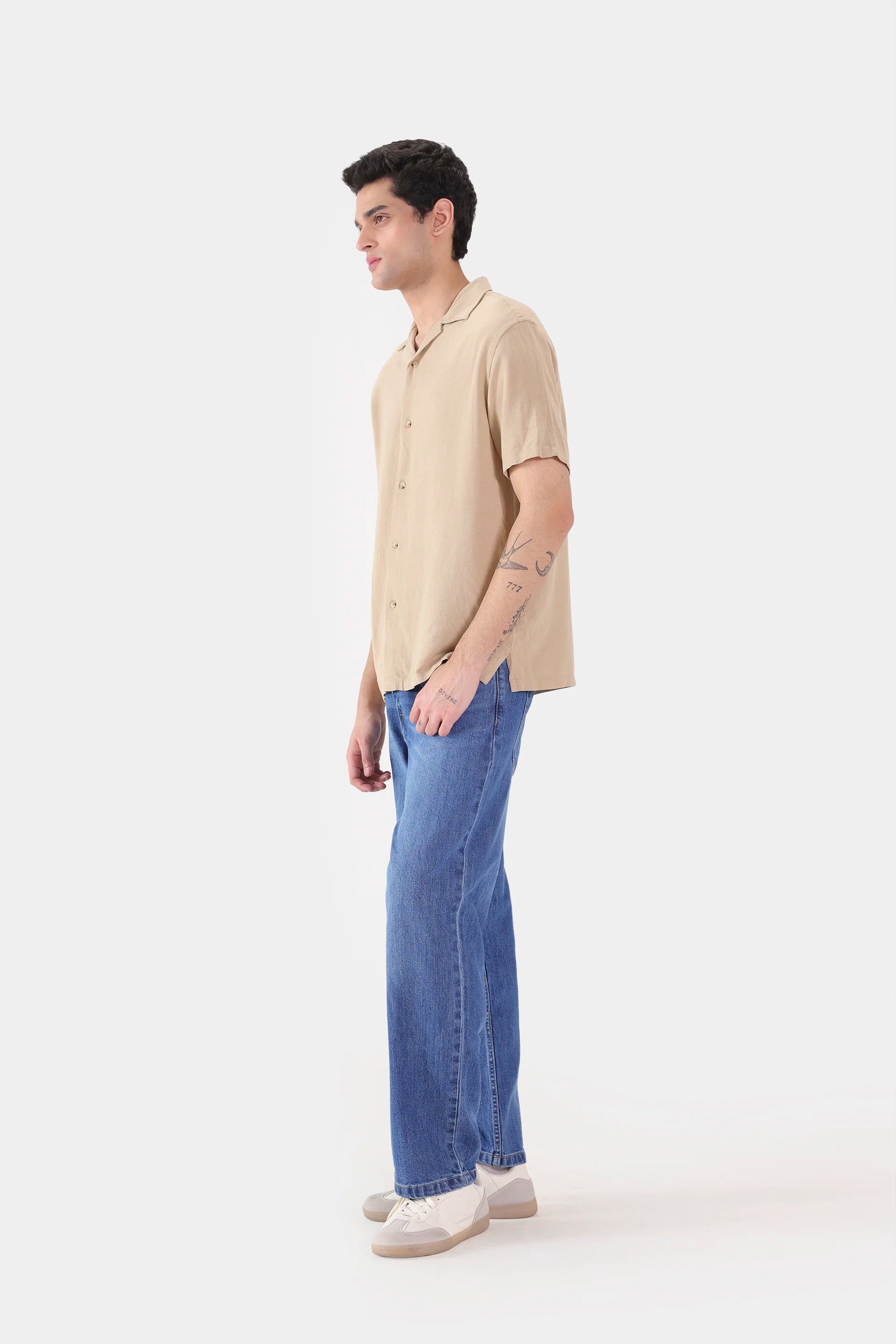 Linen Blend Shirt - Cougar Clothing