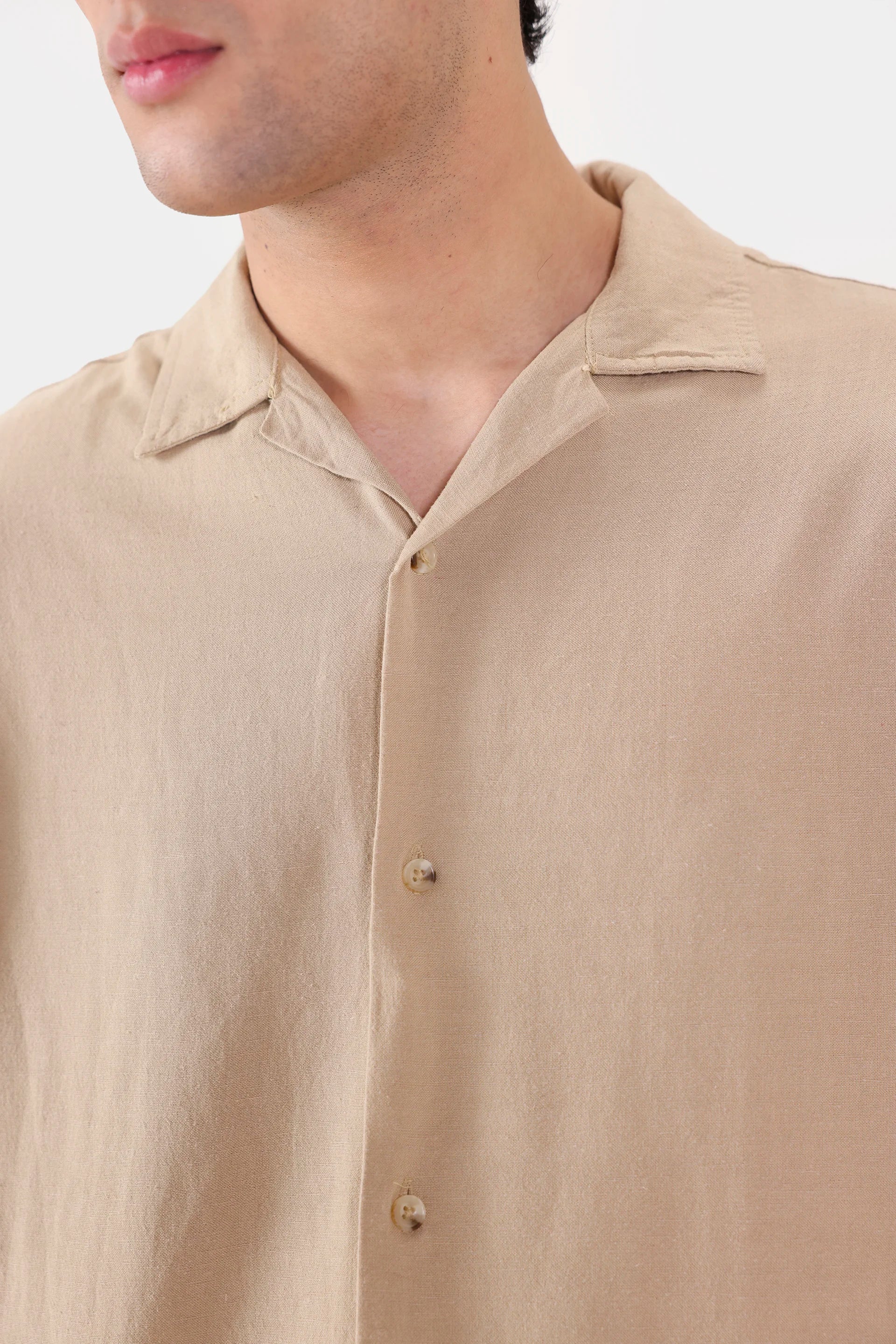 Linen Blend Shirt - Cougar Clothing