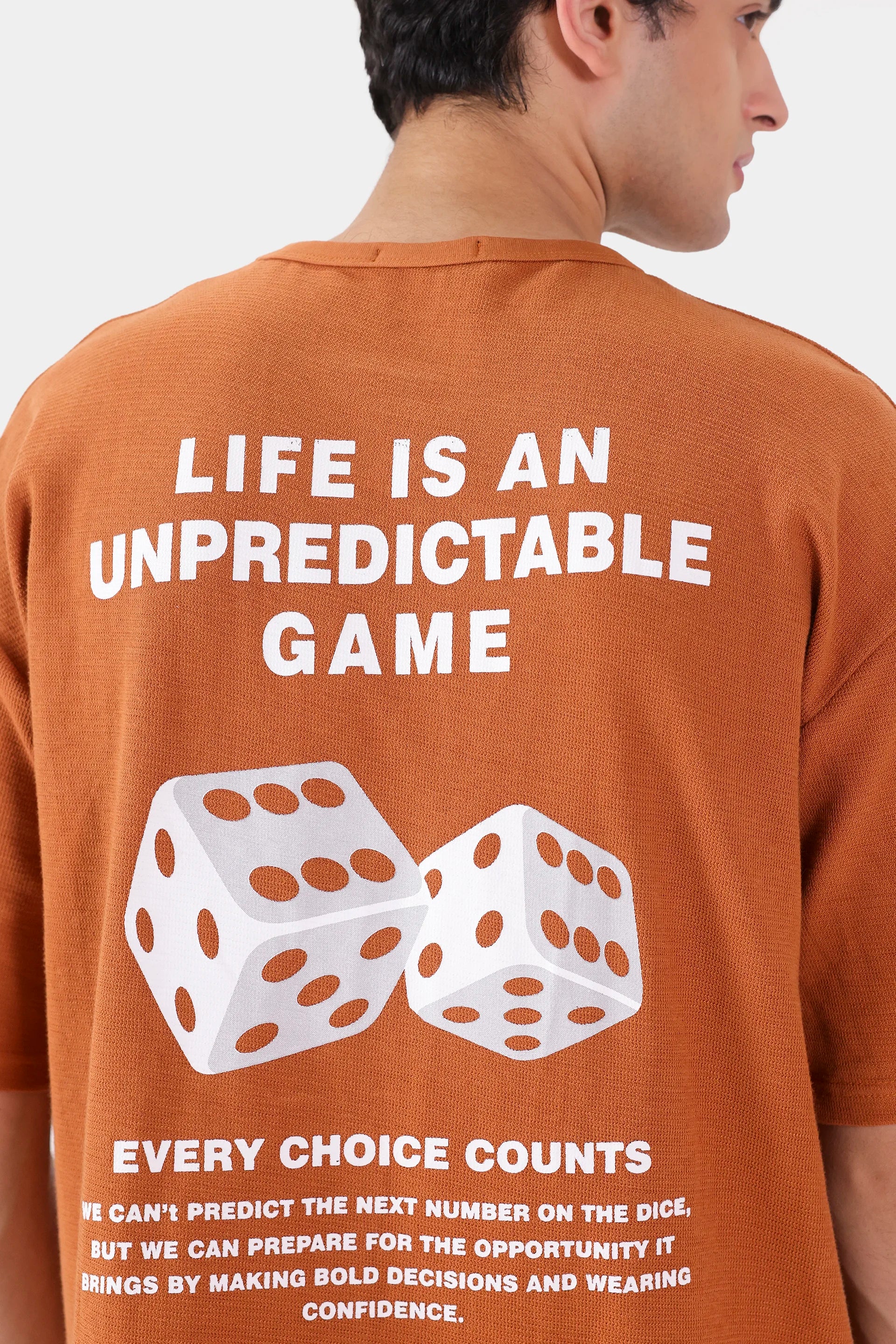 Oversized Waffle Knit T-Shirt - Cougar Clothing