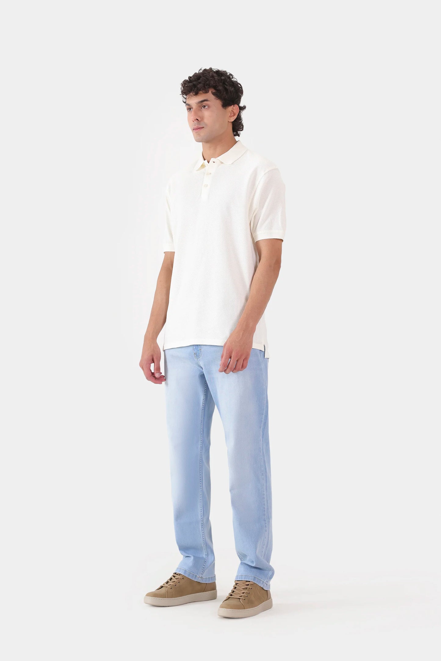 Popcorn Knit Polo - Cougar Clothing