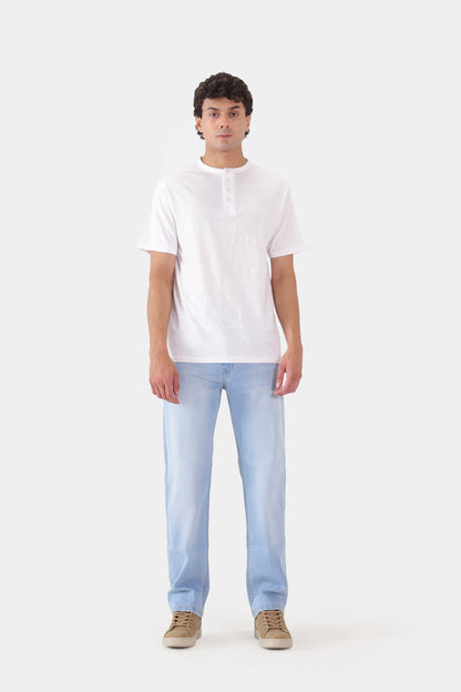 Jacquard Jersey Henley - Cougar Clothing