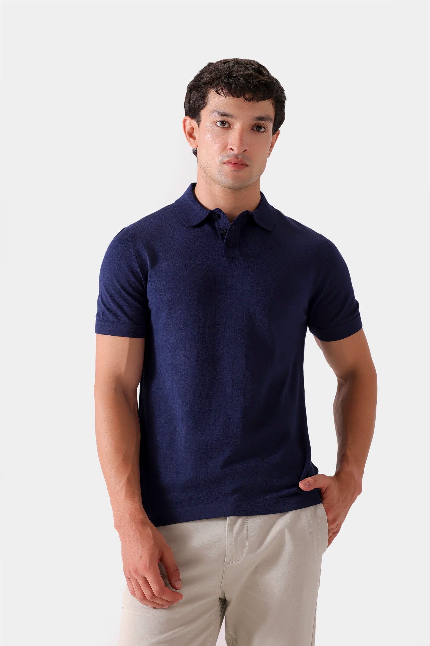 Fine Knit Polo - Cougar Clothing