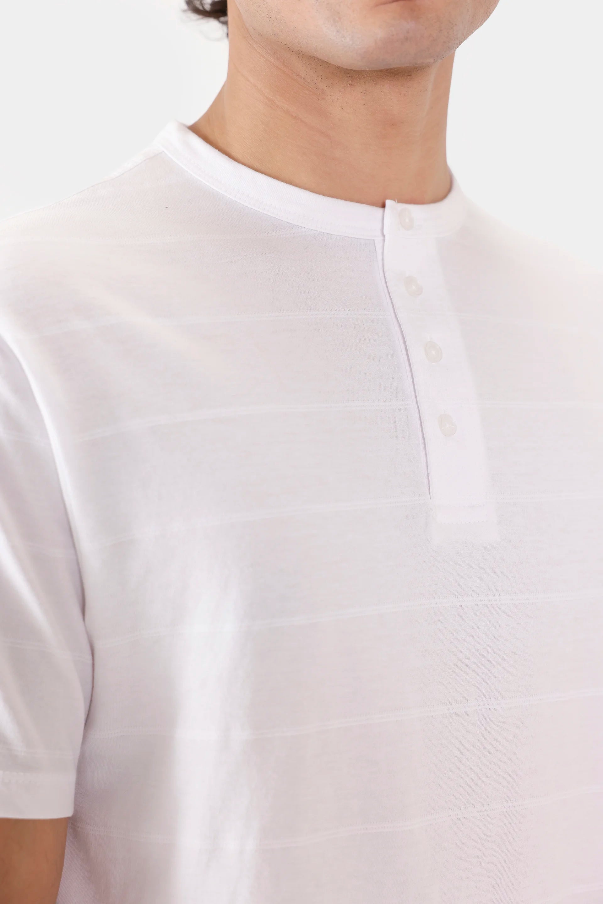 Jacquard Jersey Henley - Cougar Clothing