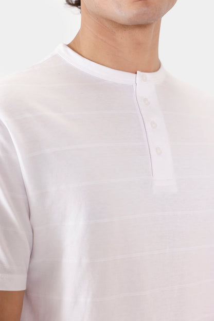Jacquard Jersey Henley - Cougar Clothing