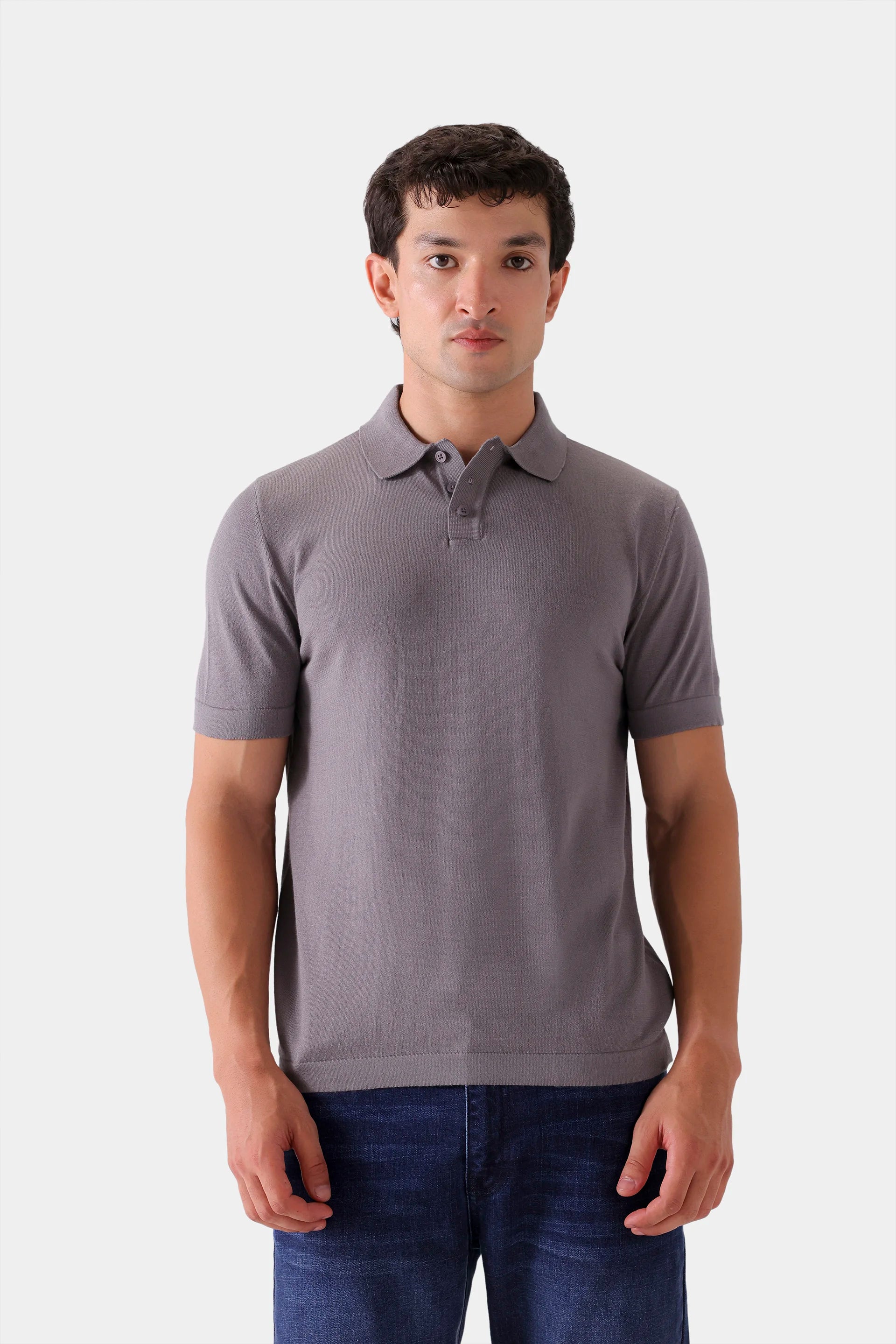 Fine Knit Polo - Cougar Clothing