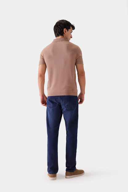 Viscose Blend Knit Polo - Cougar Clothing