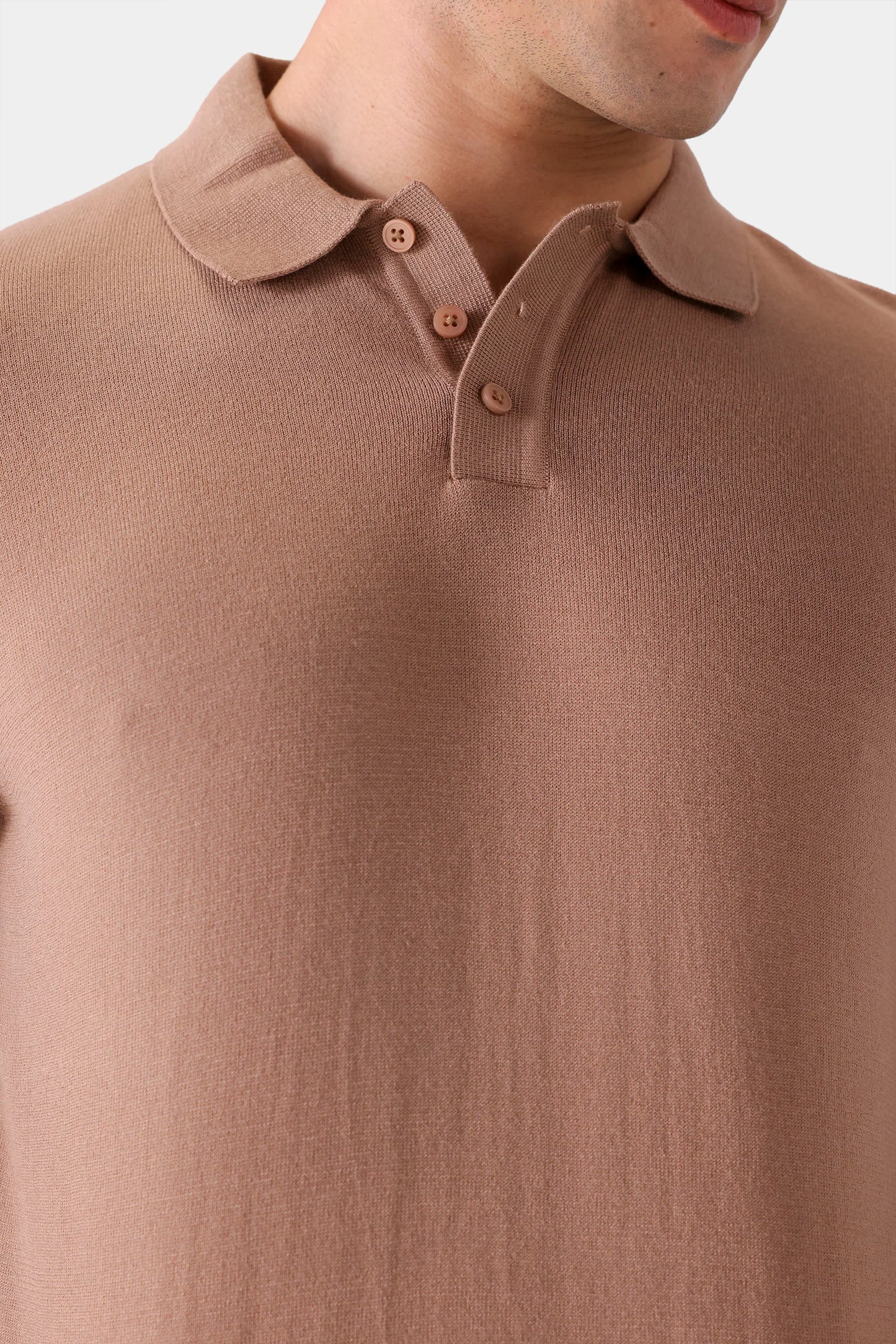 Viscose Blend Knit Polo - Cougar Clothing