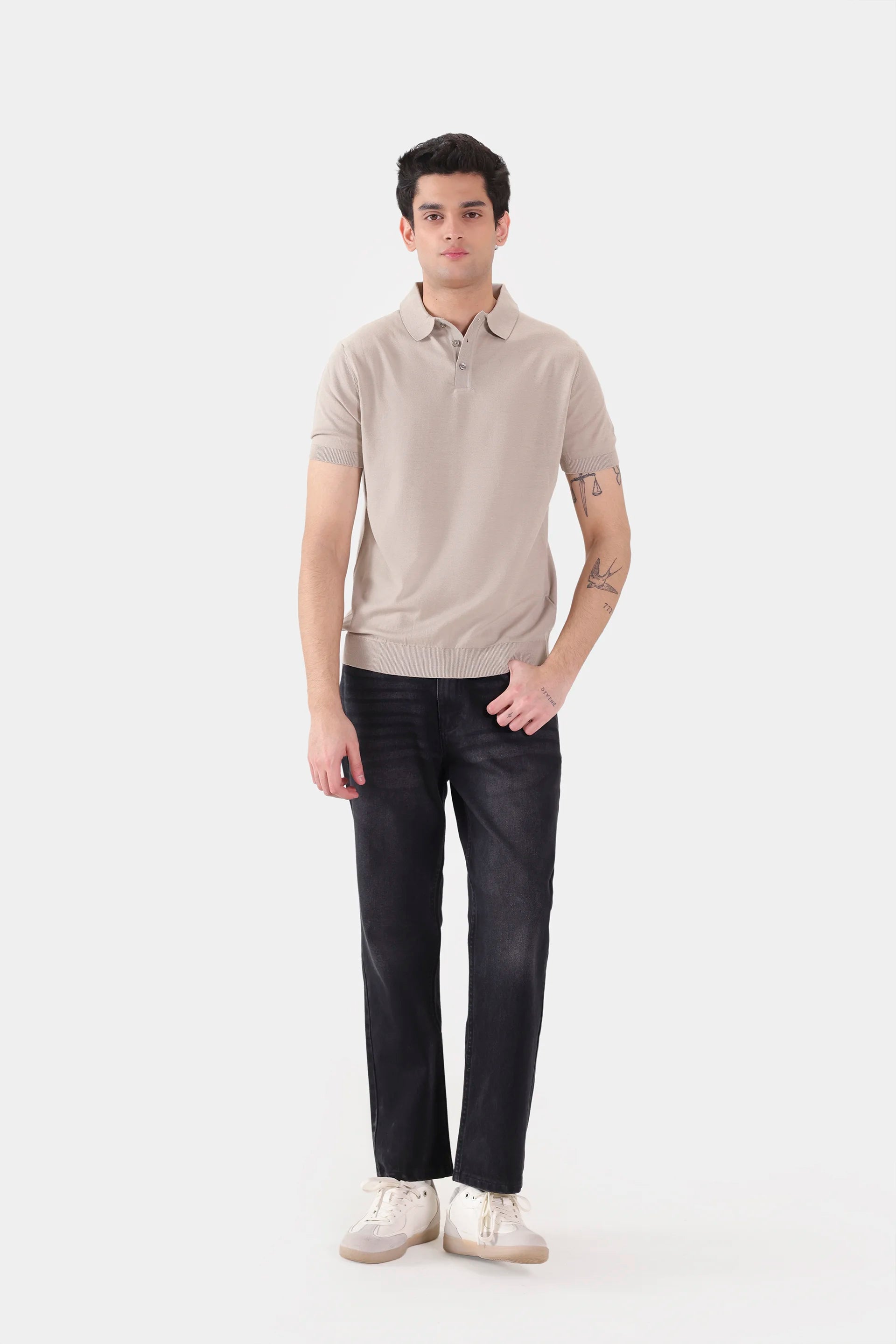 Fine-Knit Polo - Cougar Clothing
