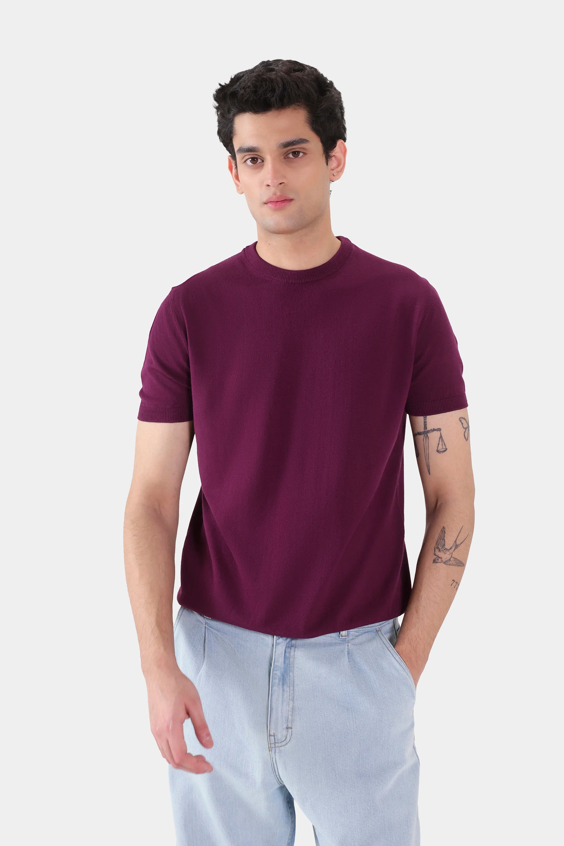 Fine-Knit T-Shirt - Cougar Clothing