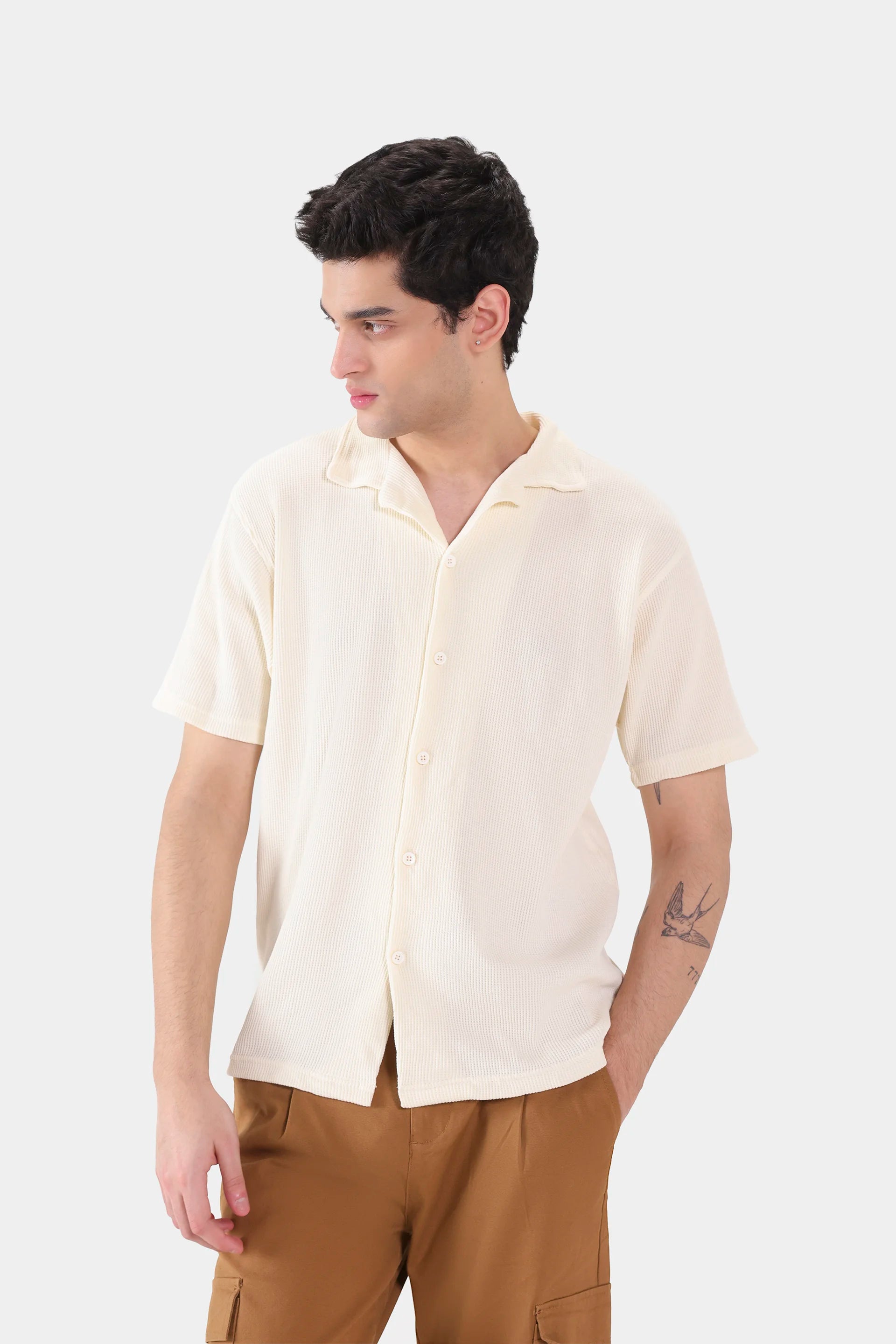 Relaxed Waffle Shirt - Cougar Clothing
