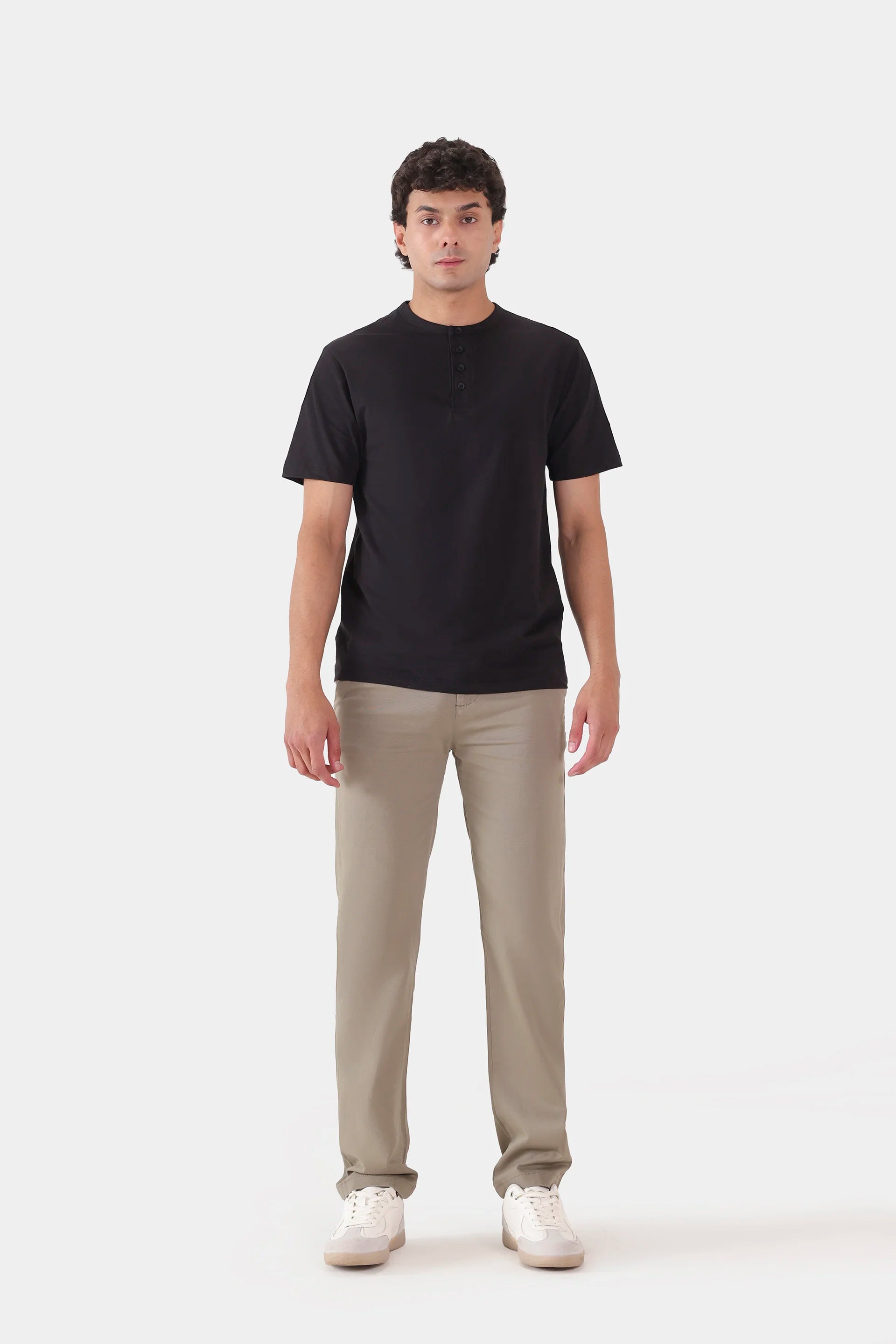 Jacquard Jersey Henley - Cougar Clothing