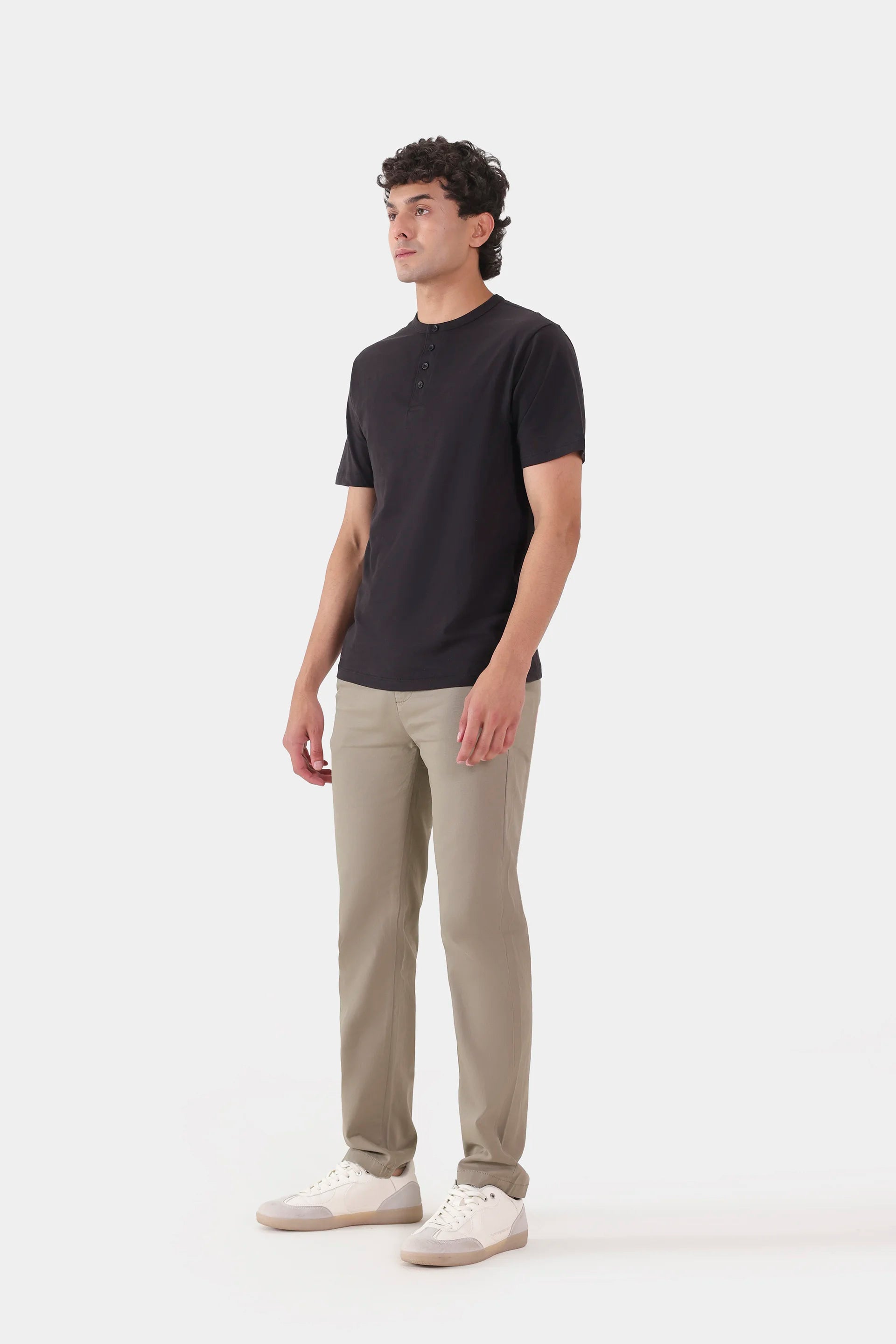 Jacquard Jersey Henley - Cougar Clothing