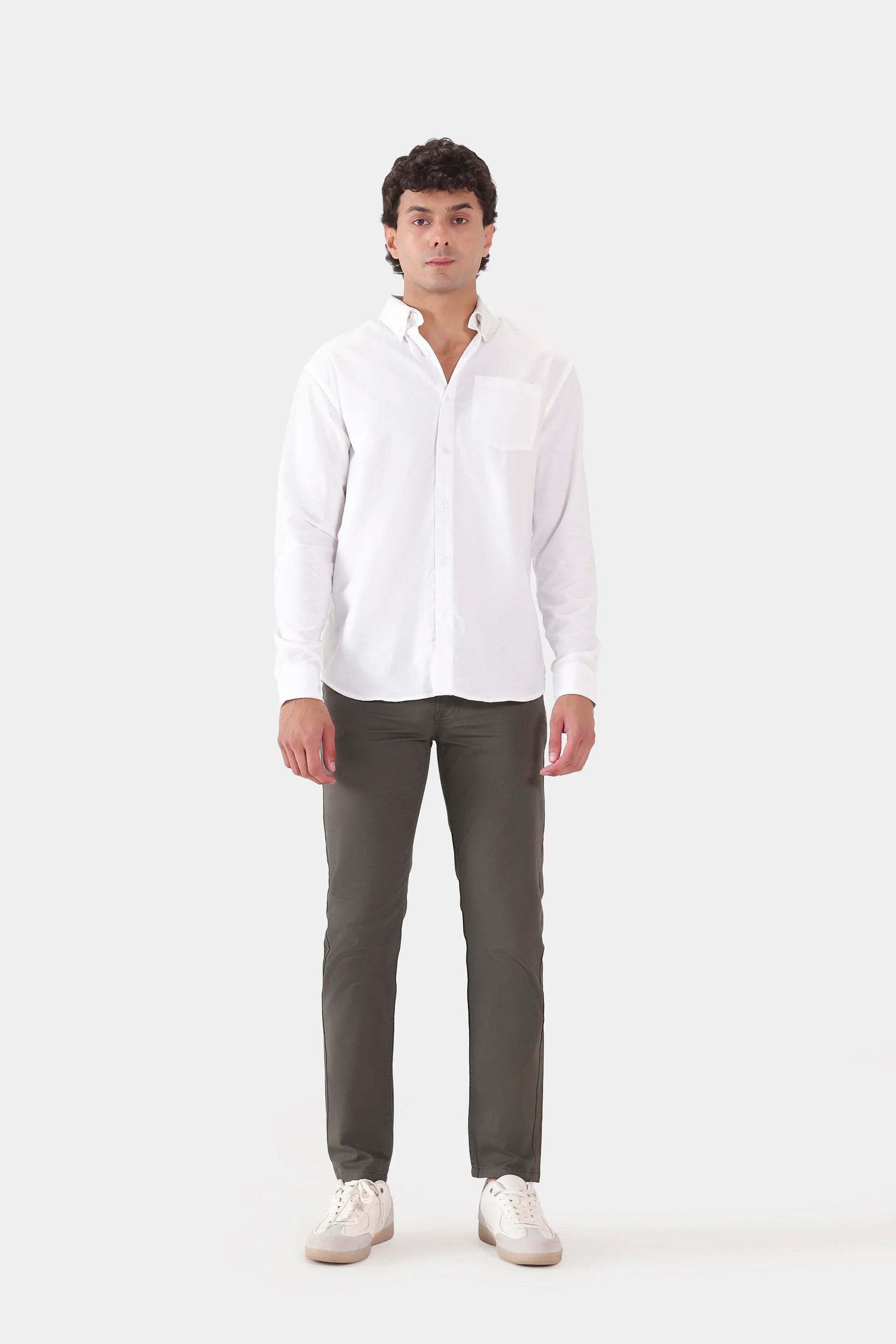 Chambray Button-Down Shirt - Cougar Clothing