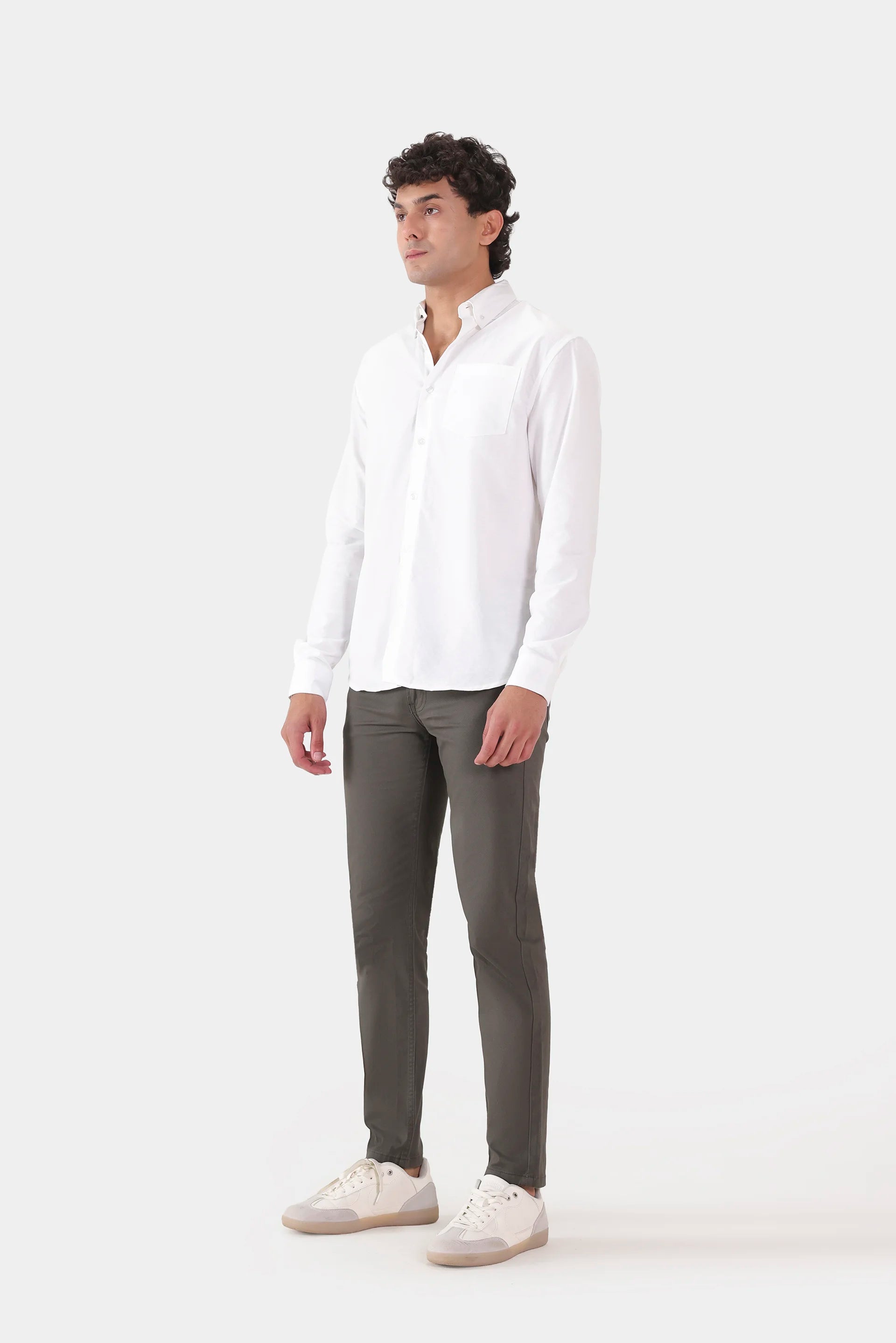 Chambray Button-Down Shirt - Cougar Clothing
